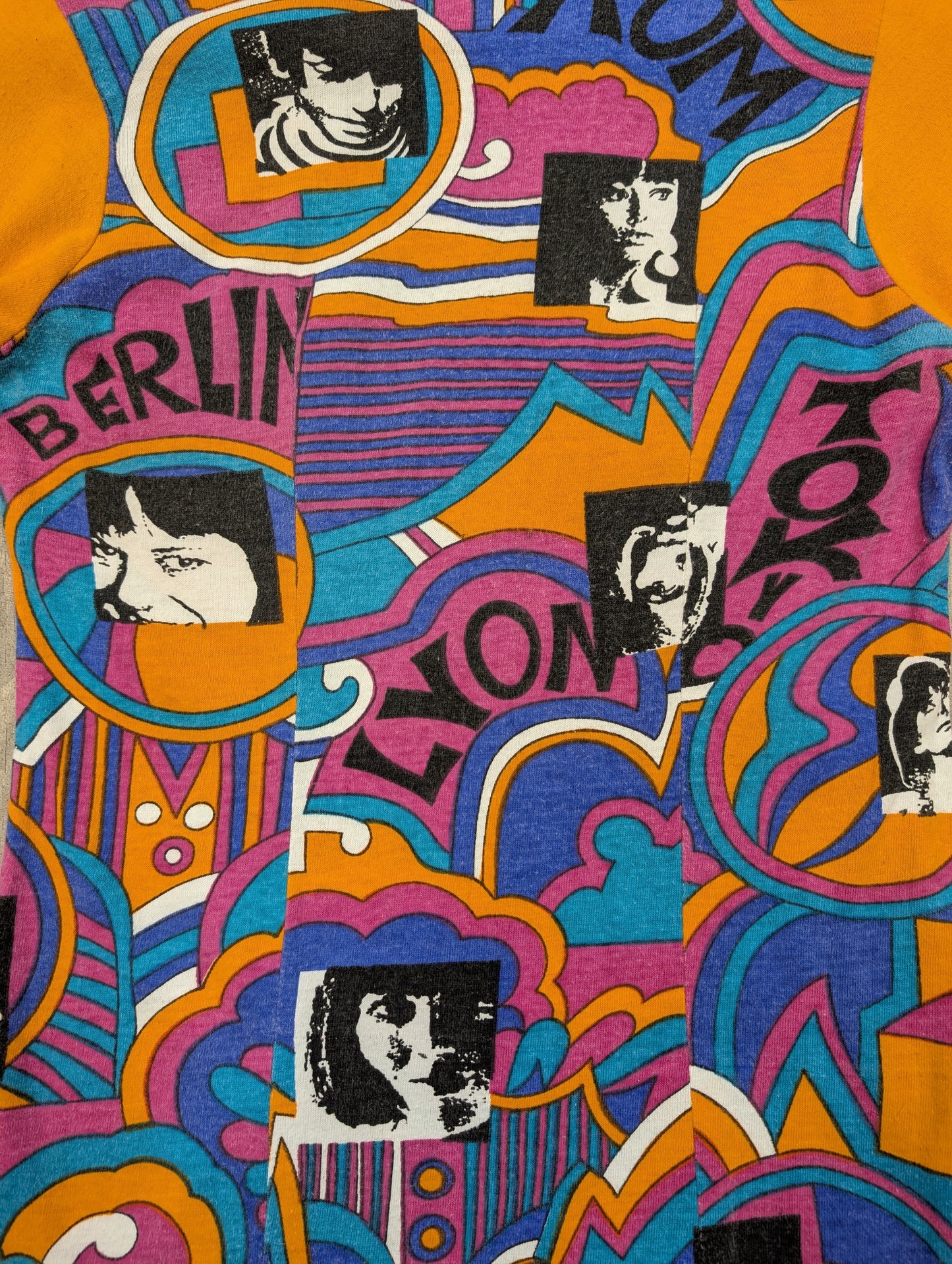 1970s Fasching Karneval novelty print cotton mini dress - XS/S