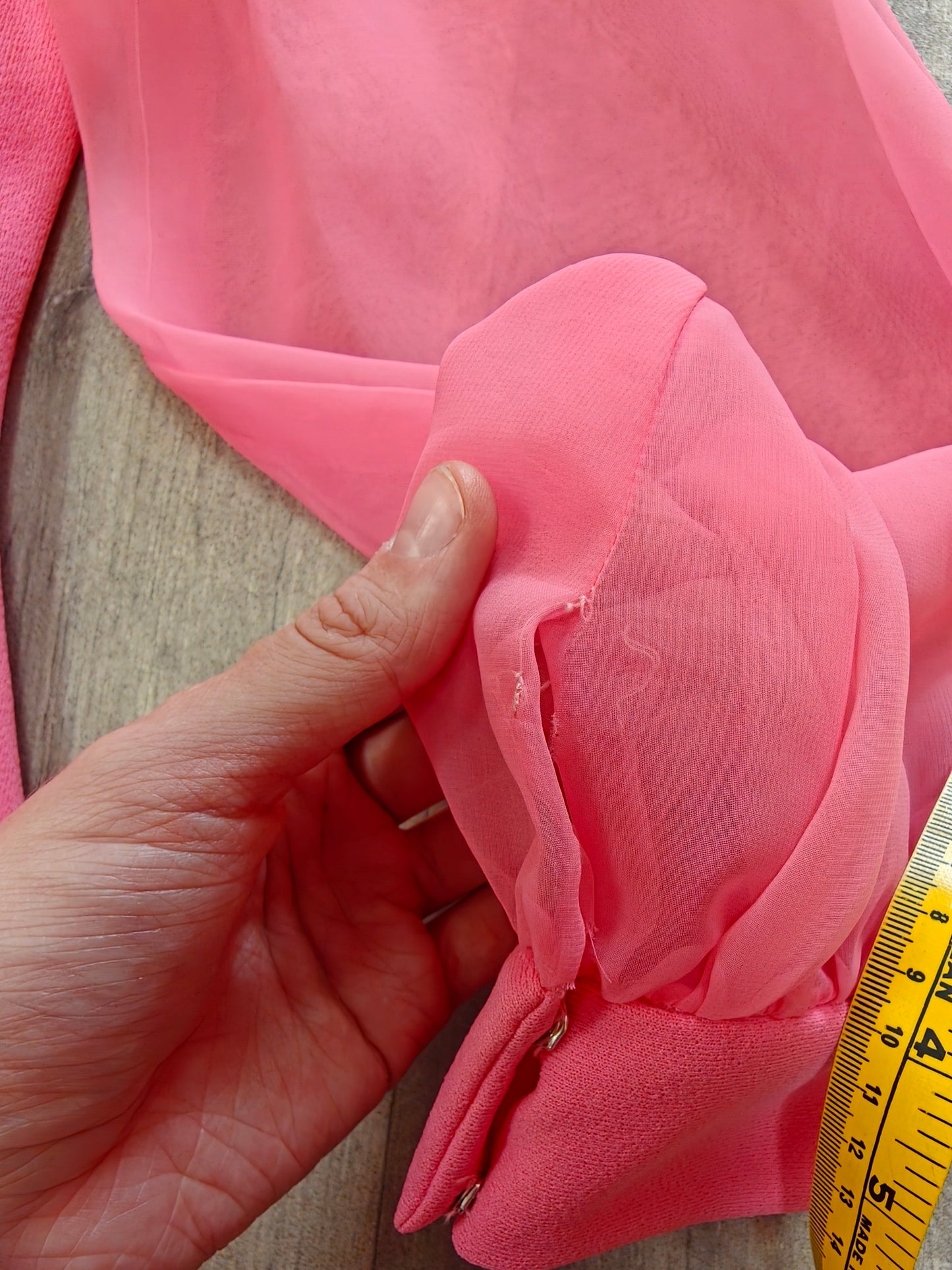1970s pink dress - M/12/14