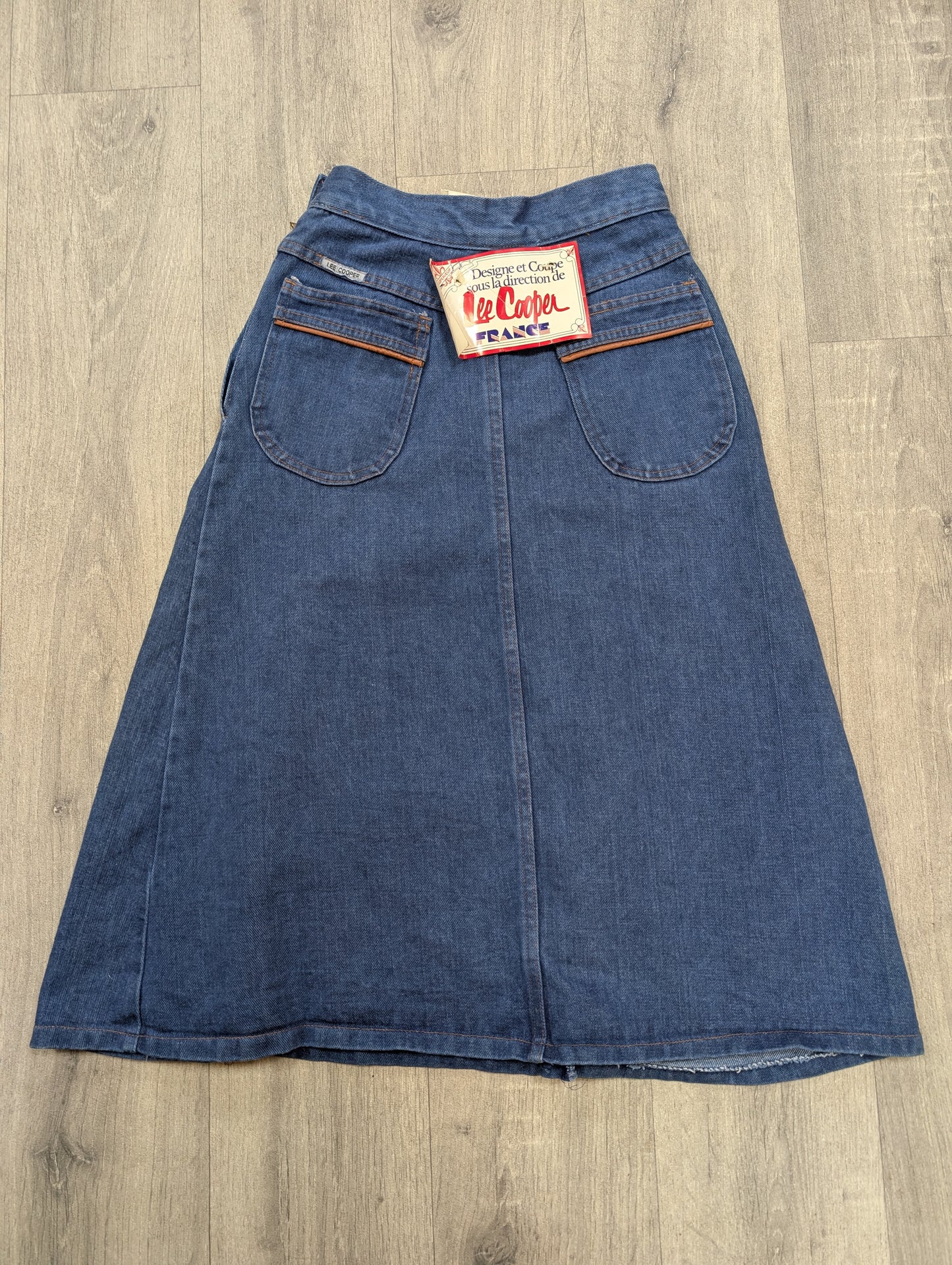 Deadstock 1970s Lee Cooper denim skirt - 23" waist
