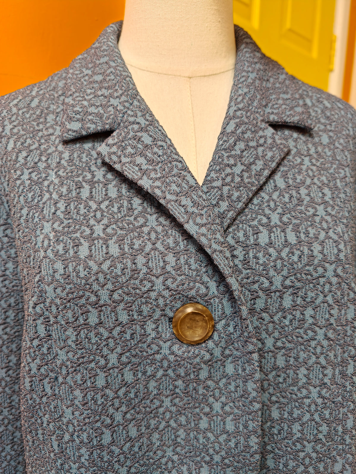 1960s D L Barron crimplene coat - M