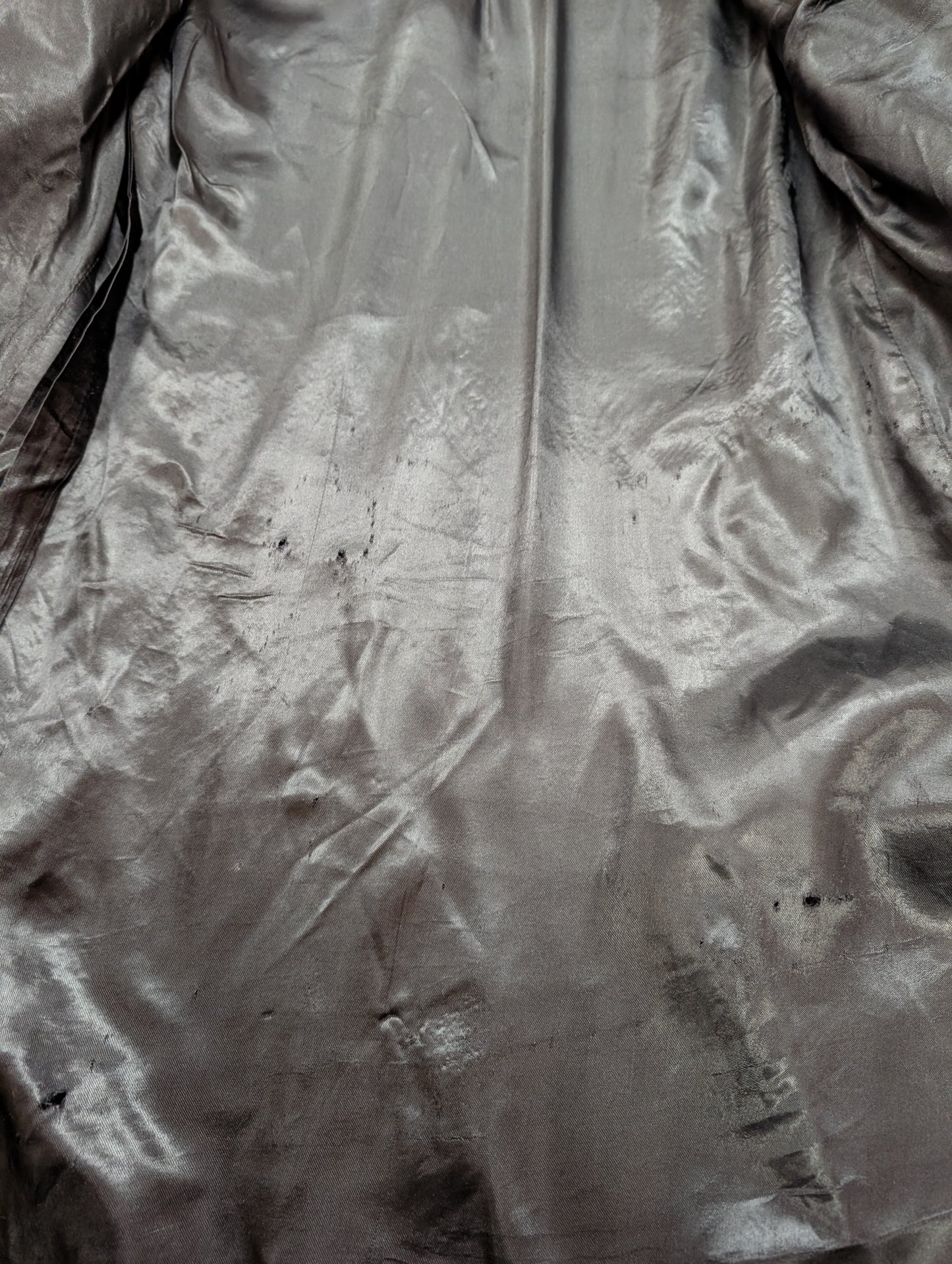 1960s black wool coat - S/M