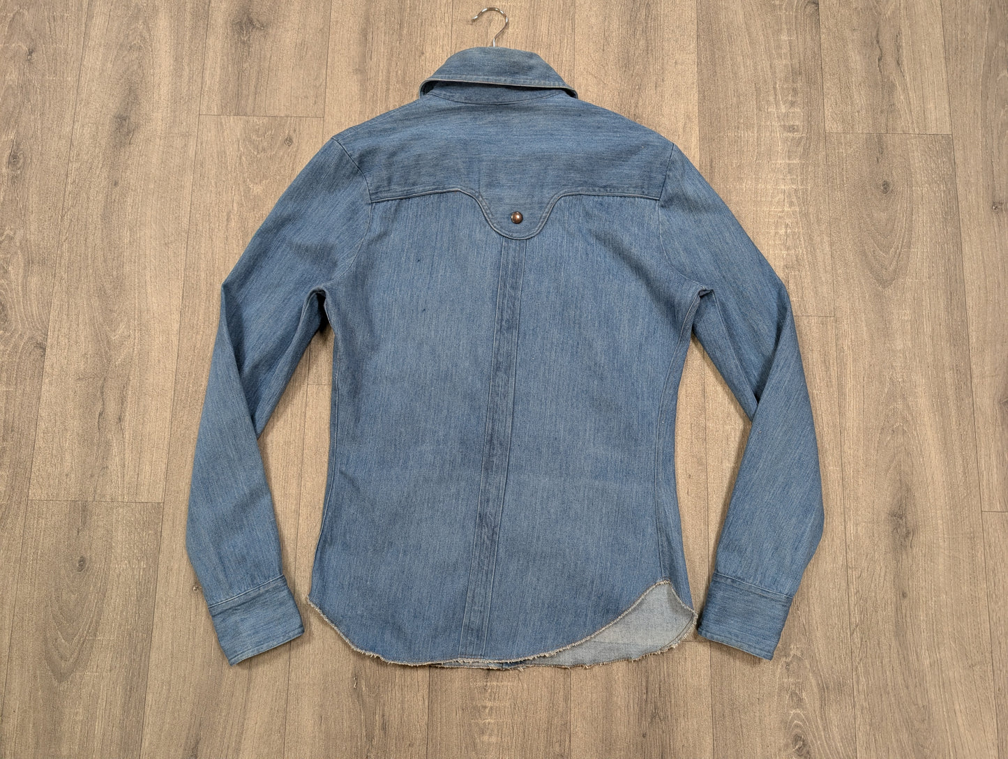 1970s Experience embroidered denim shirt