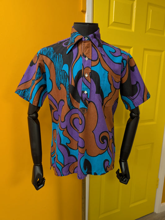60s/70s Tropicana psychedelic Hawaiian shirt