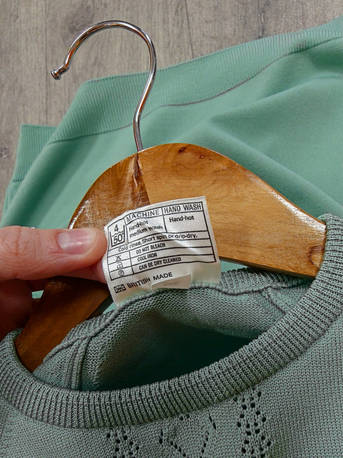 1970s Co-op green knit top - M