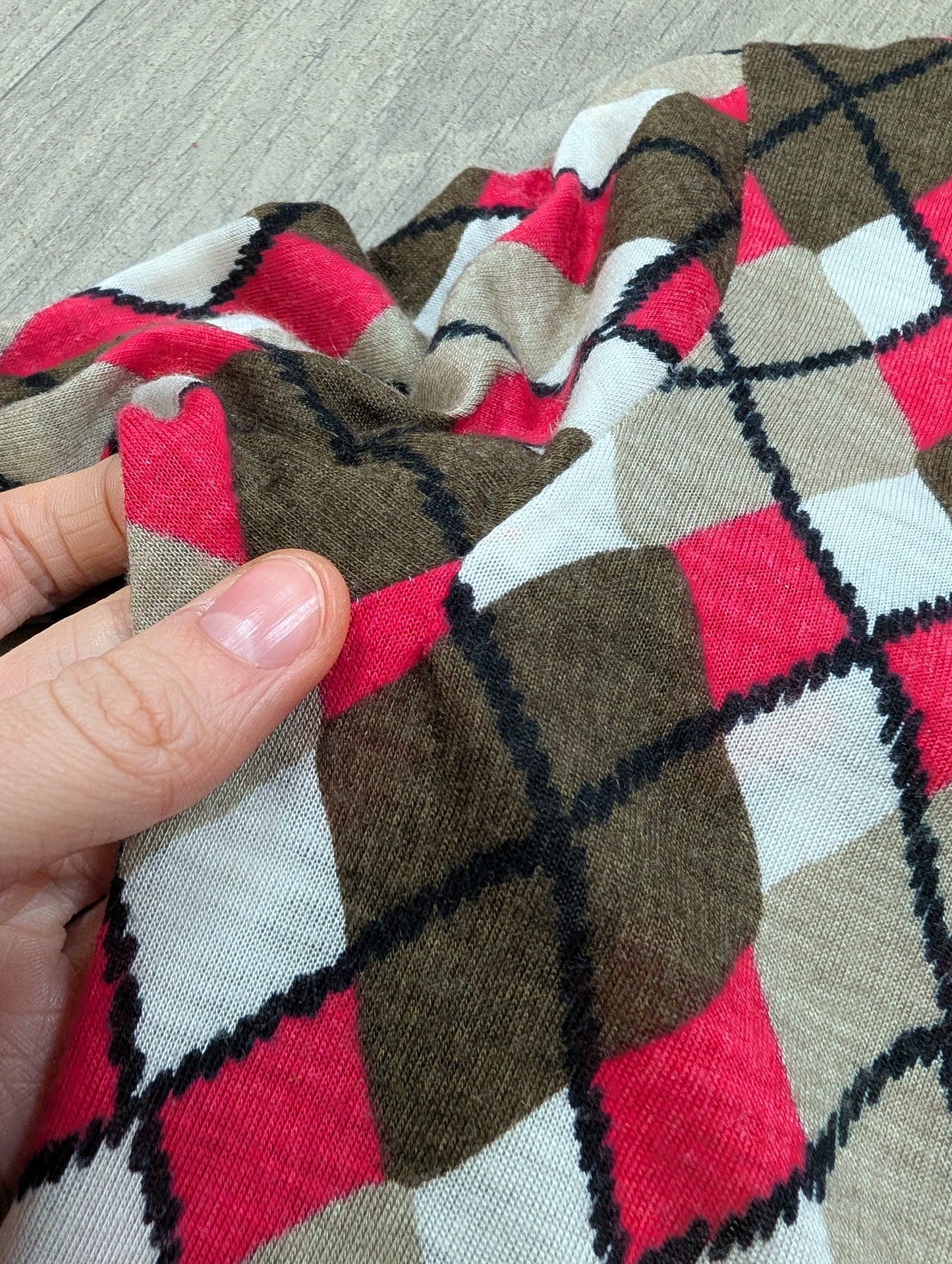 1970s Ranger pink/brown shirt