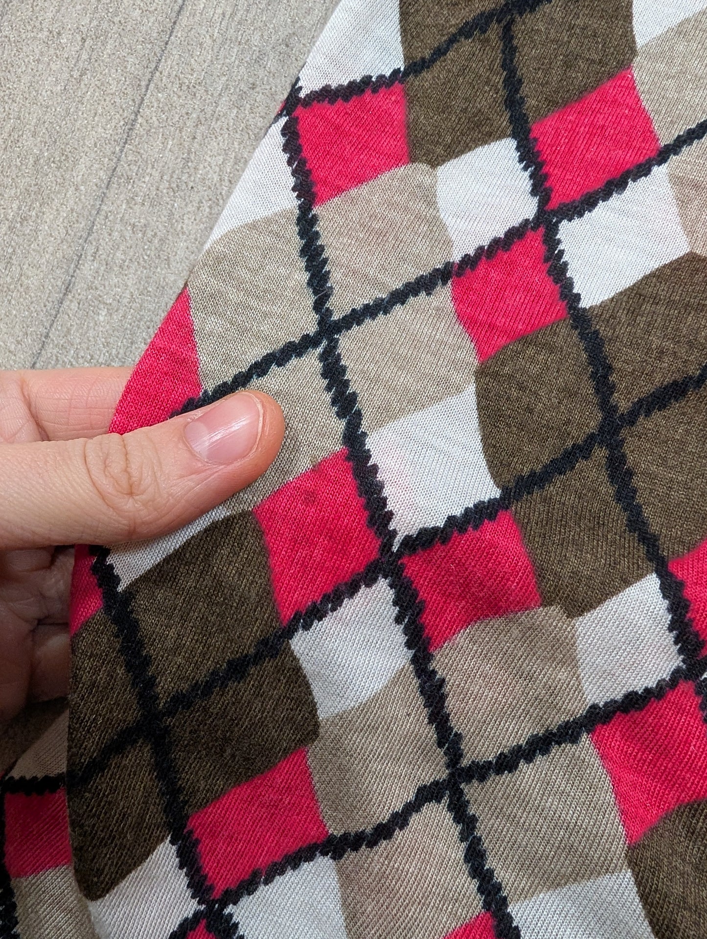 1970s Ranger pink/brown shirt