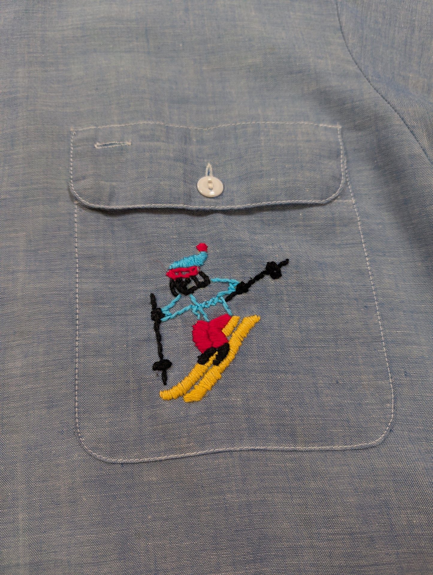 1970s JC Penney Big Mac embroidered shirt