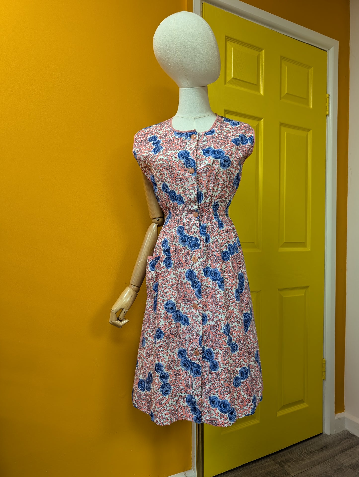 Paisley & rose print dress - XS/S