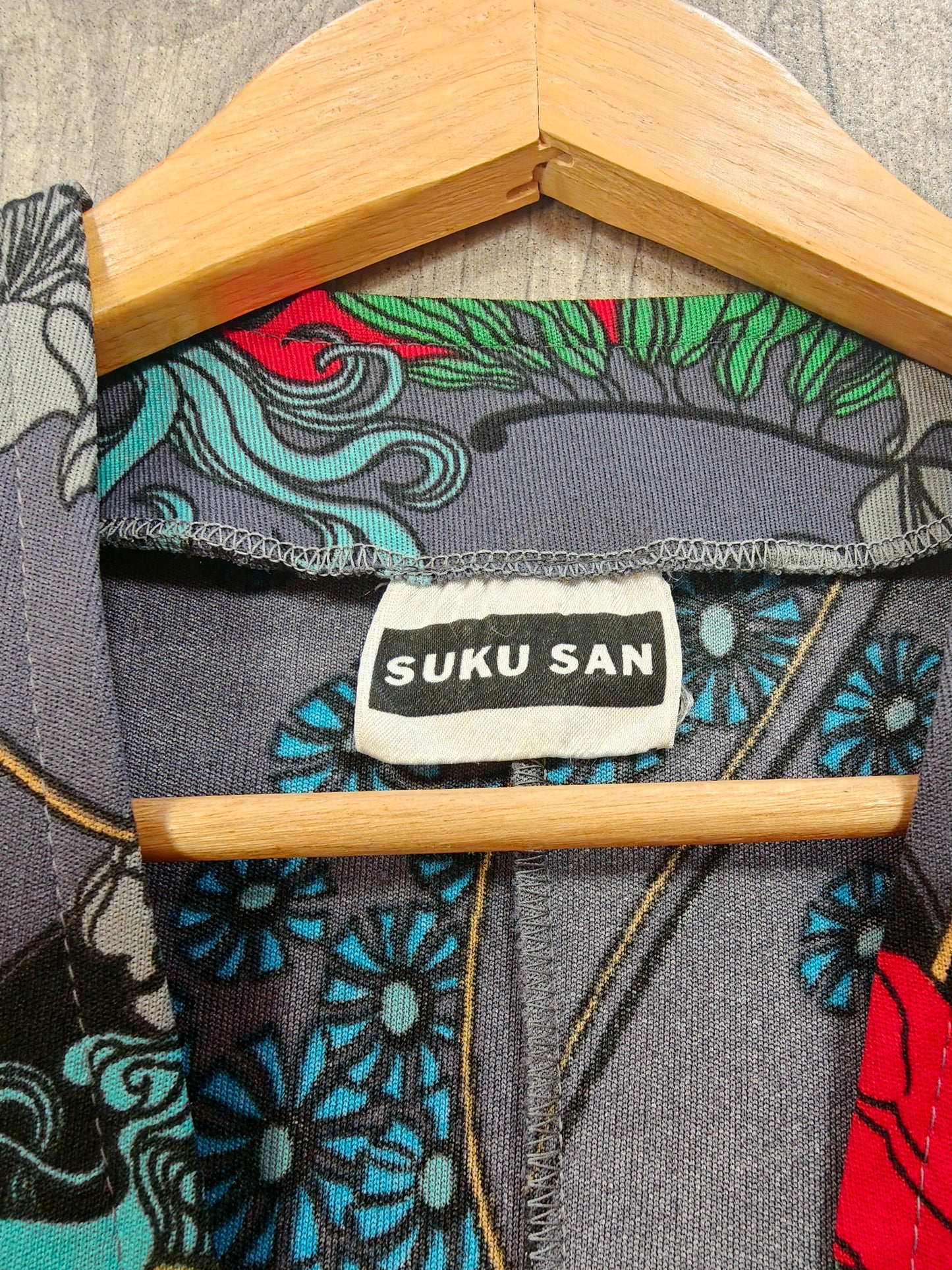 1970s Suku San novelty Art Nouveau print halter neck maxi dress & jacket - XS/S/6/8