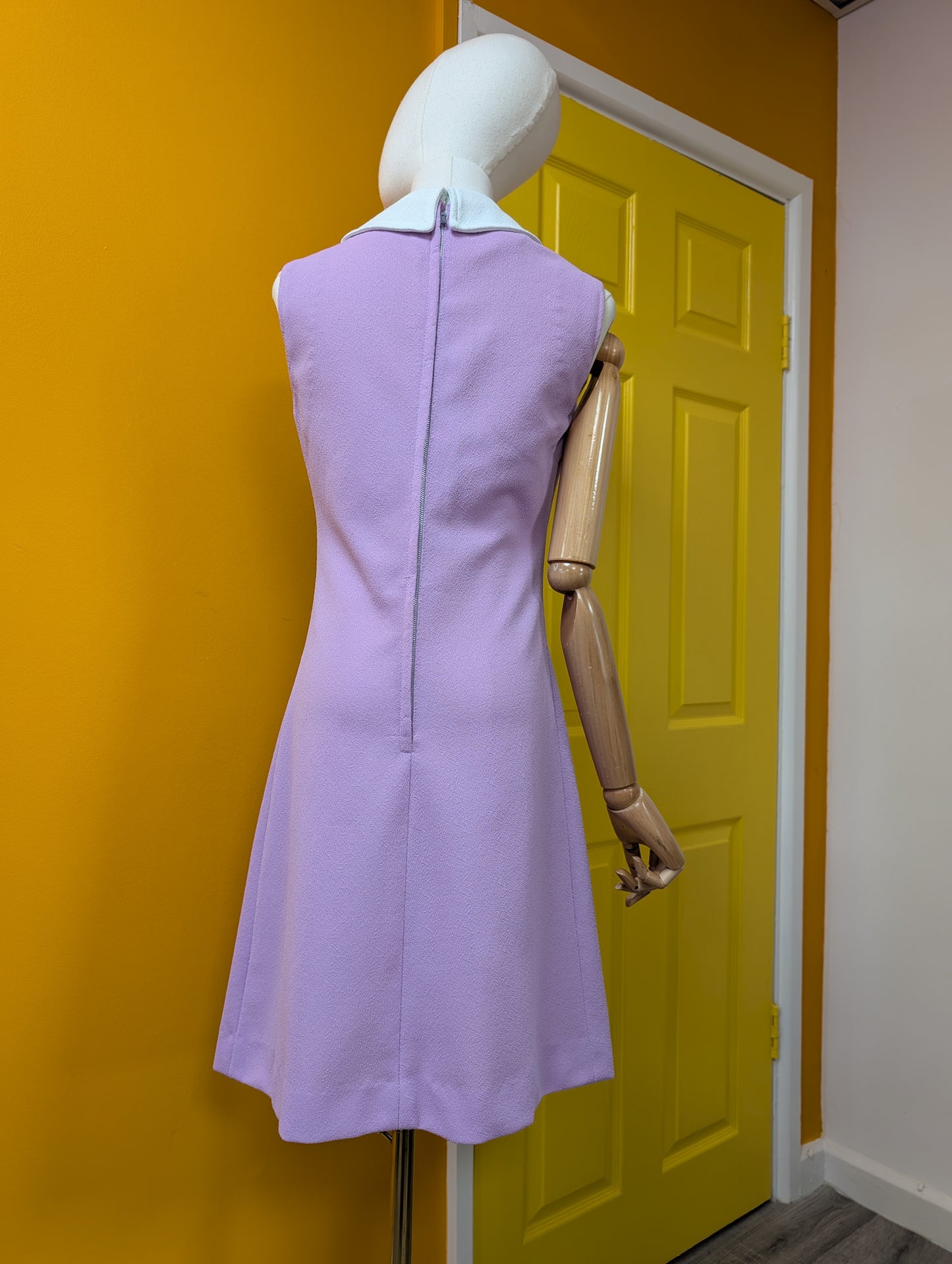 60s/70s Helanca crimplene dress - S/8/10