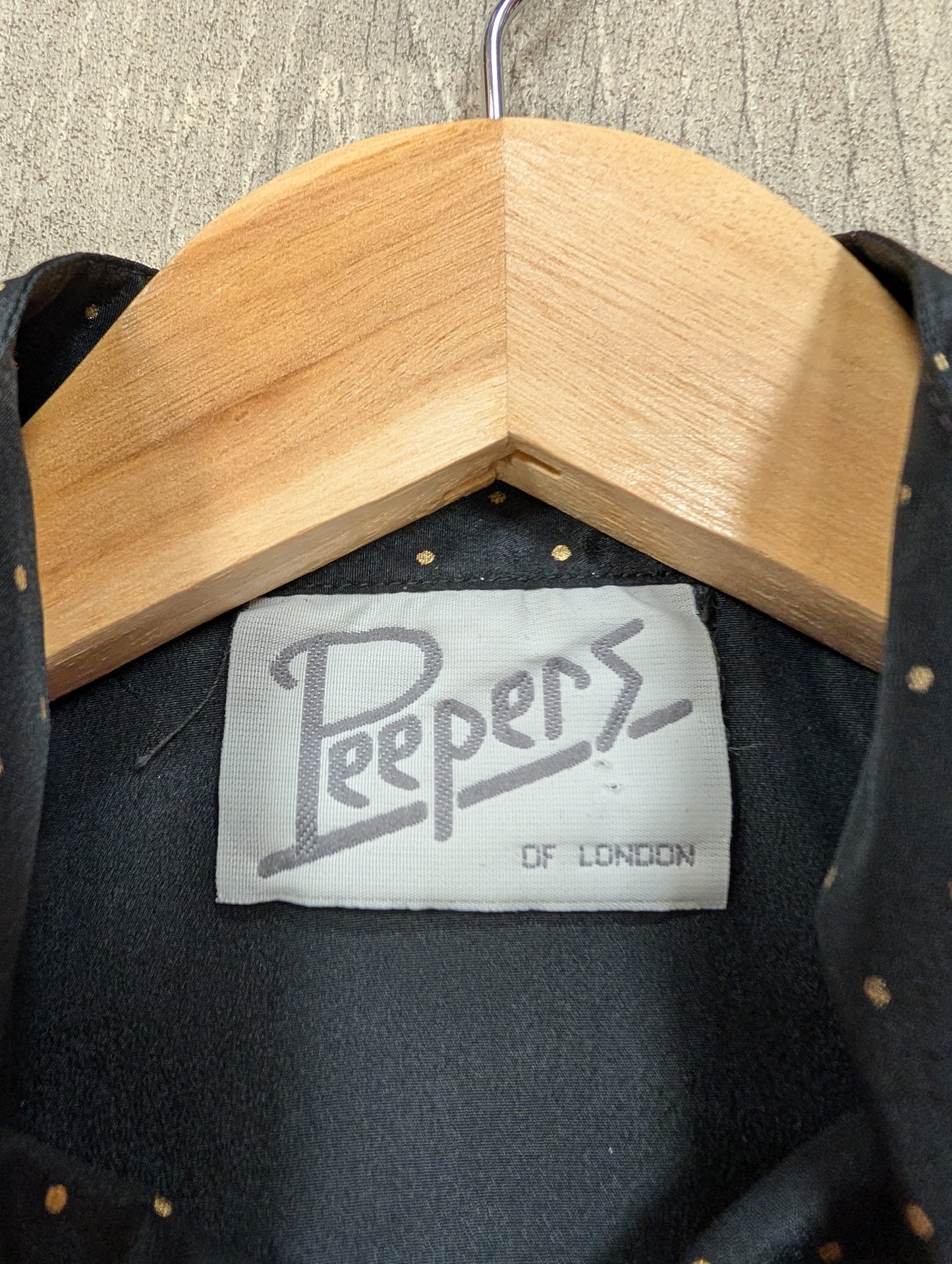 1980s Peepers blouse with neck tie - S/M
