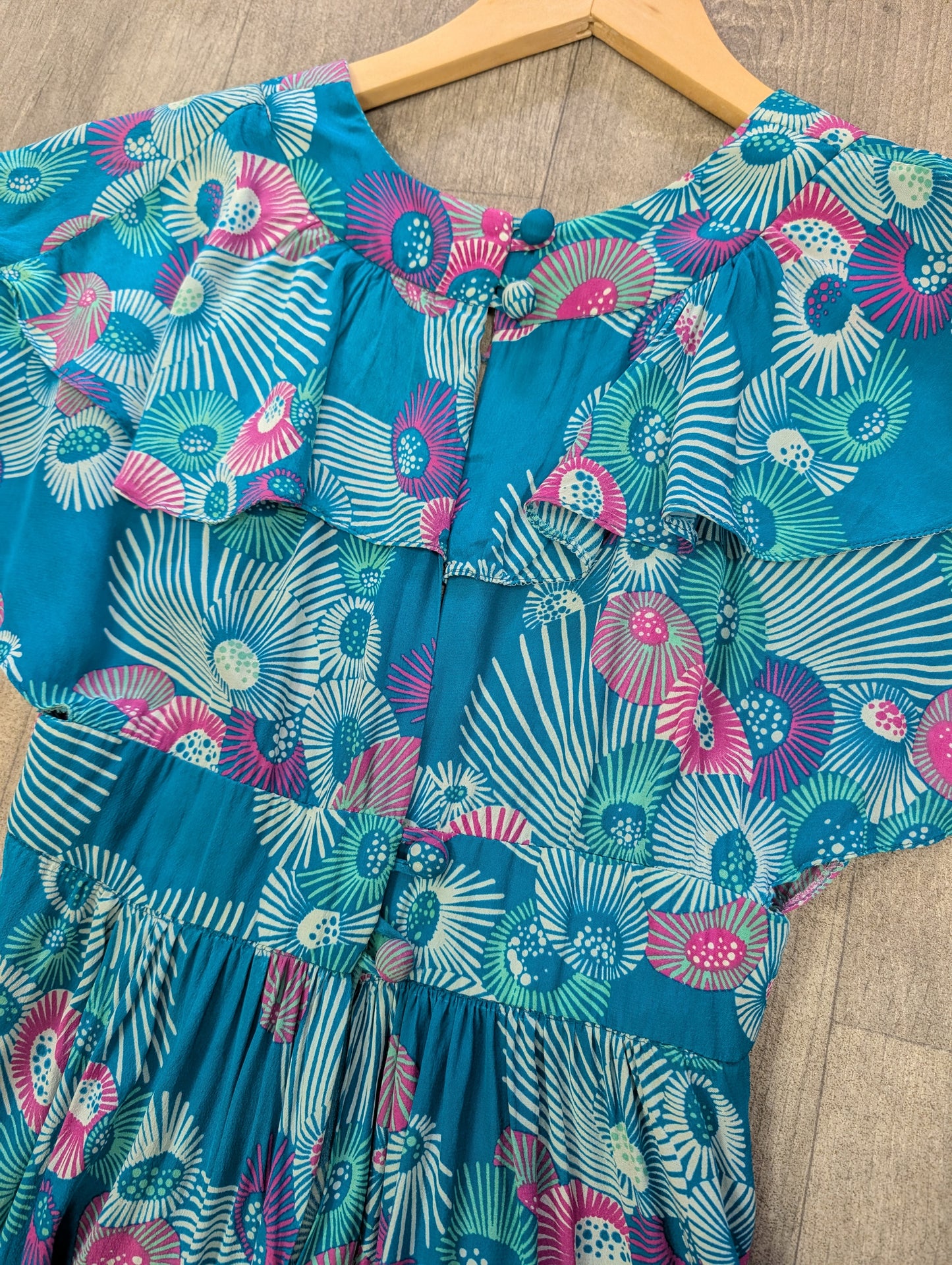 1970s Wallis rayon dress - XS/6