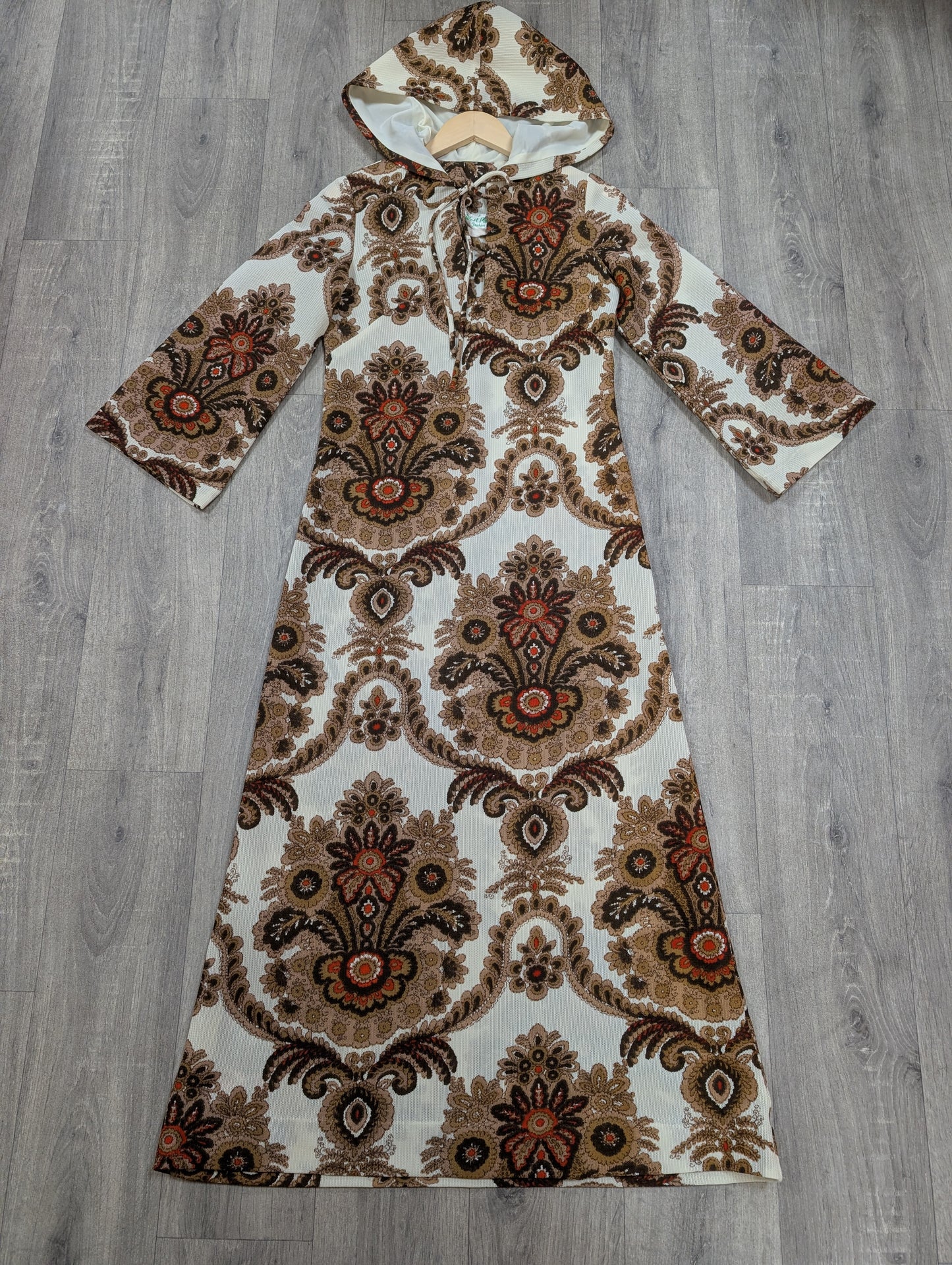 1970s West Park hooded dress - S