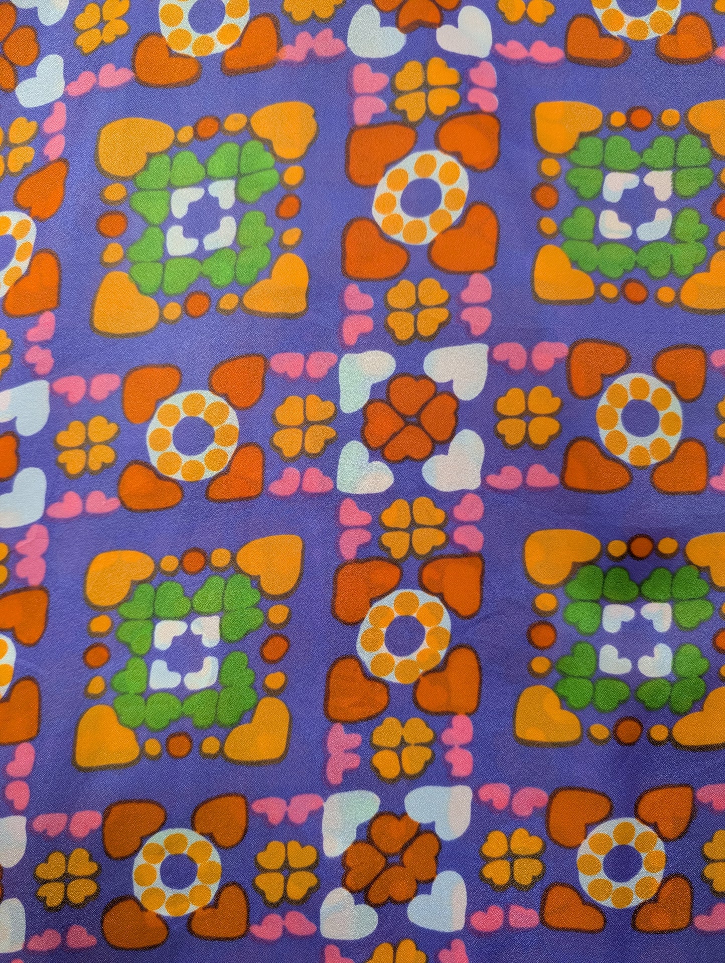1970s Take #1 psychedelic dagger collar shirt - M