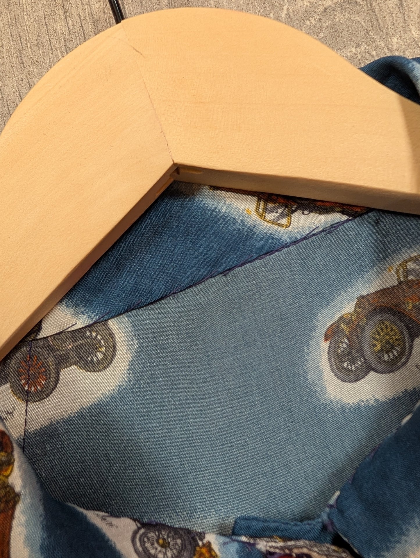 1970s novelty car print shirt - M/12