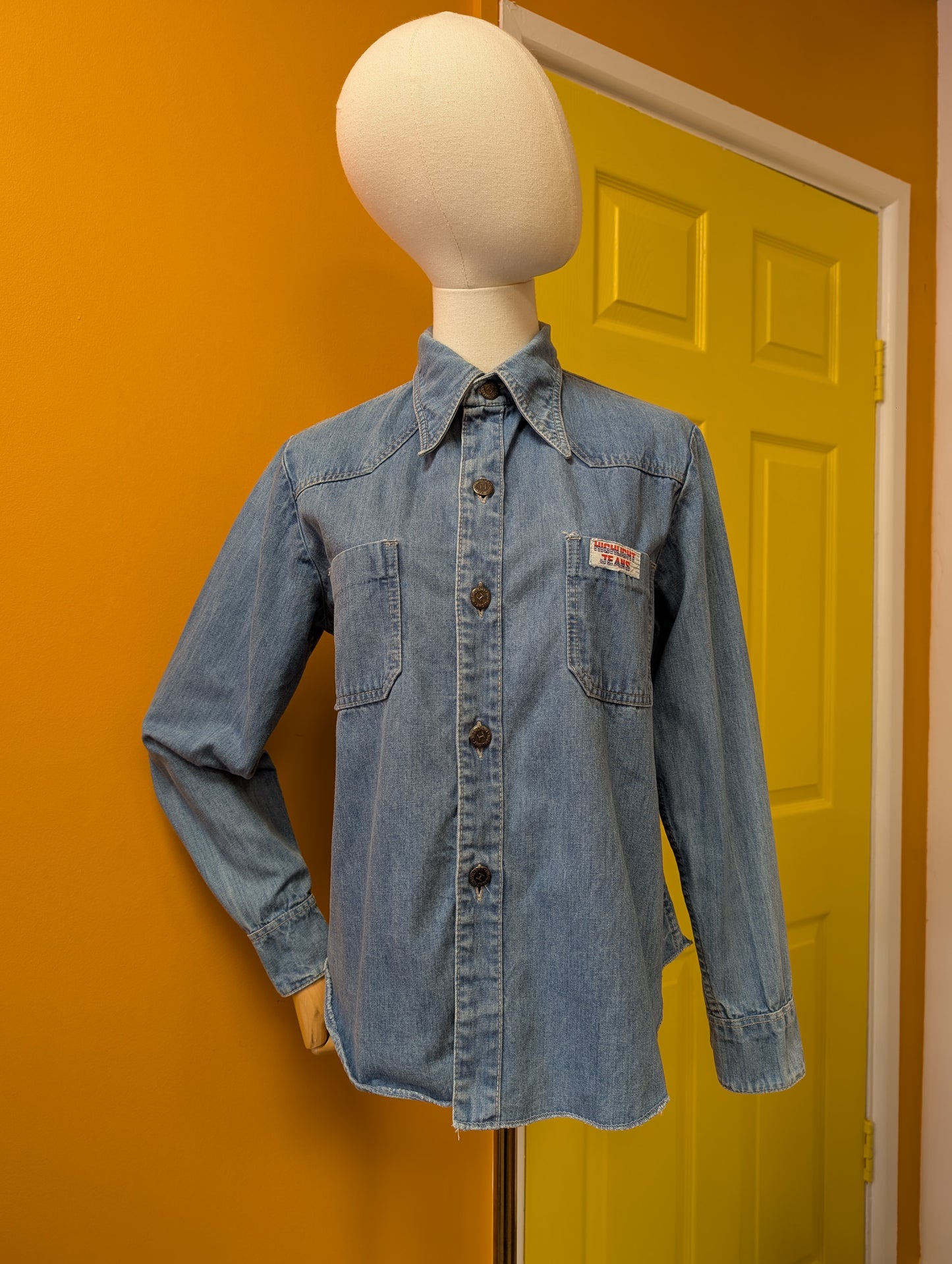 1970s Highlight Jeans denim shirt - M