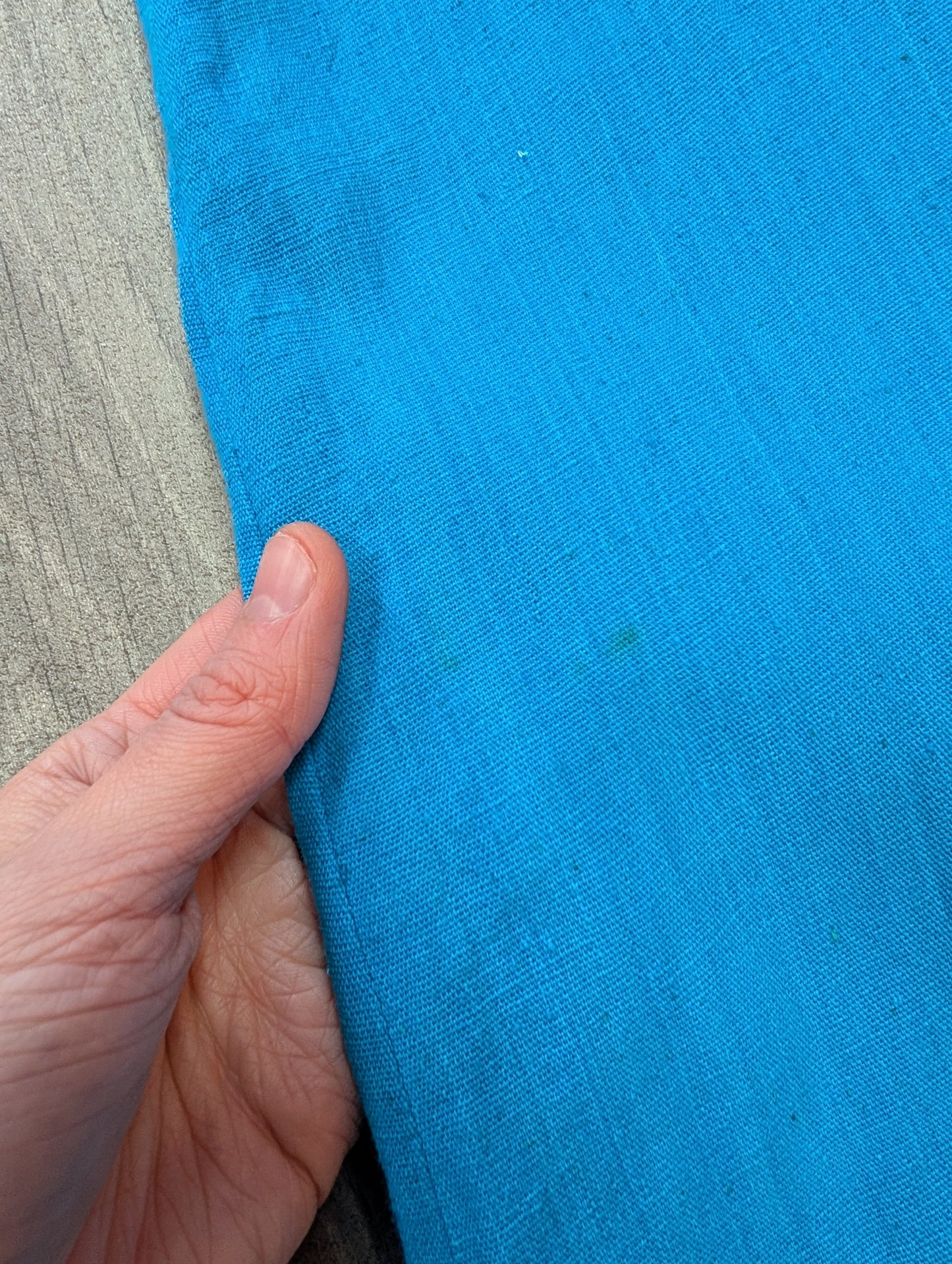 1970s Mexican embroidered cotton dress - XS