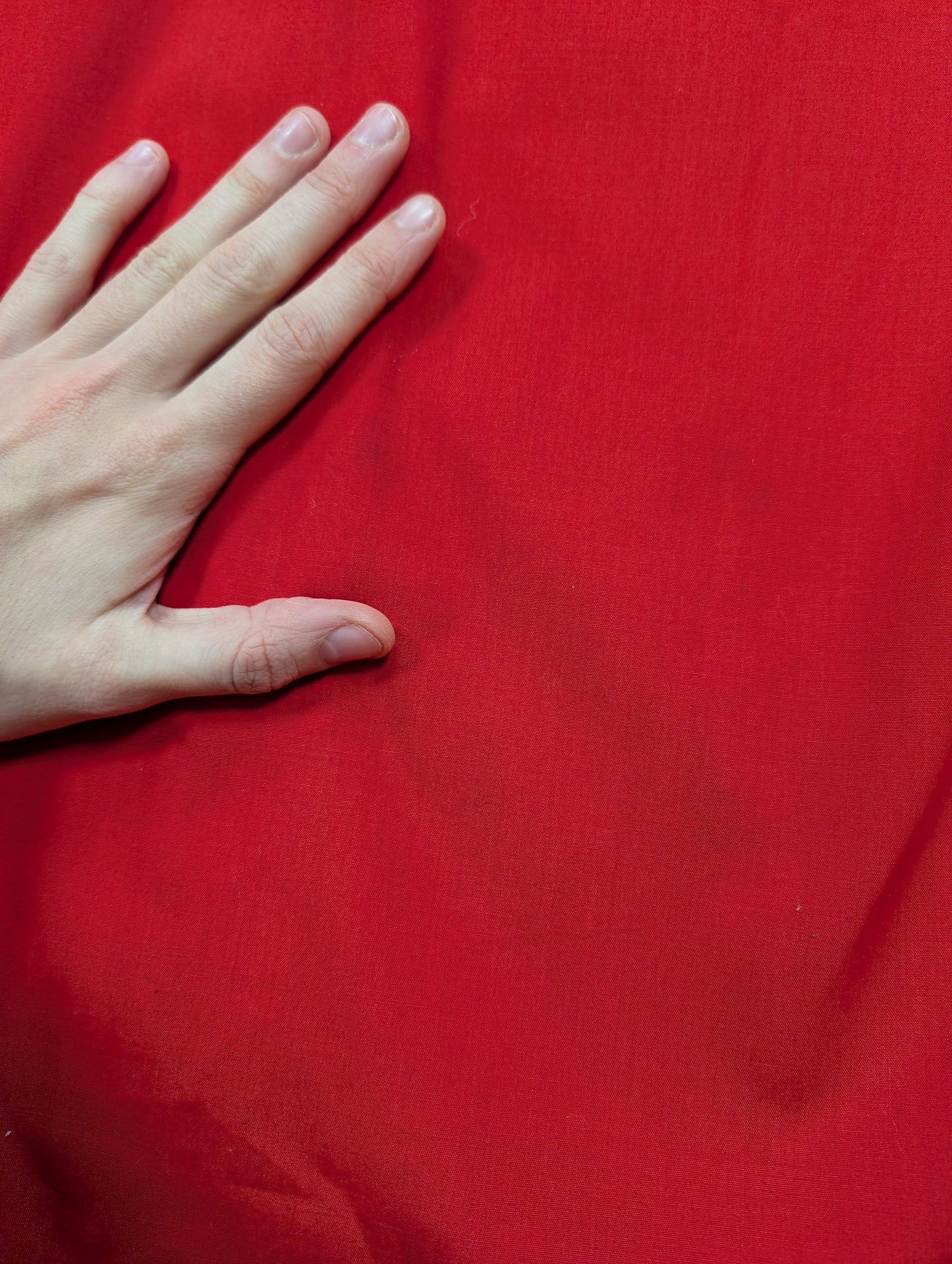 1970s red & silver western shirt - S/M