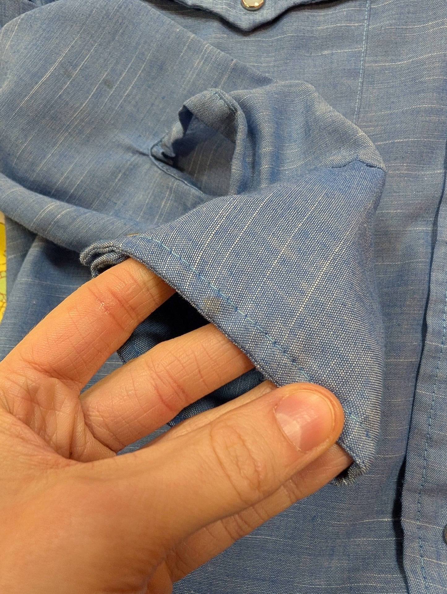 1970s Bronco embroidered western shirt