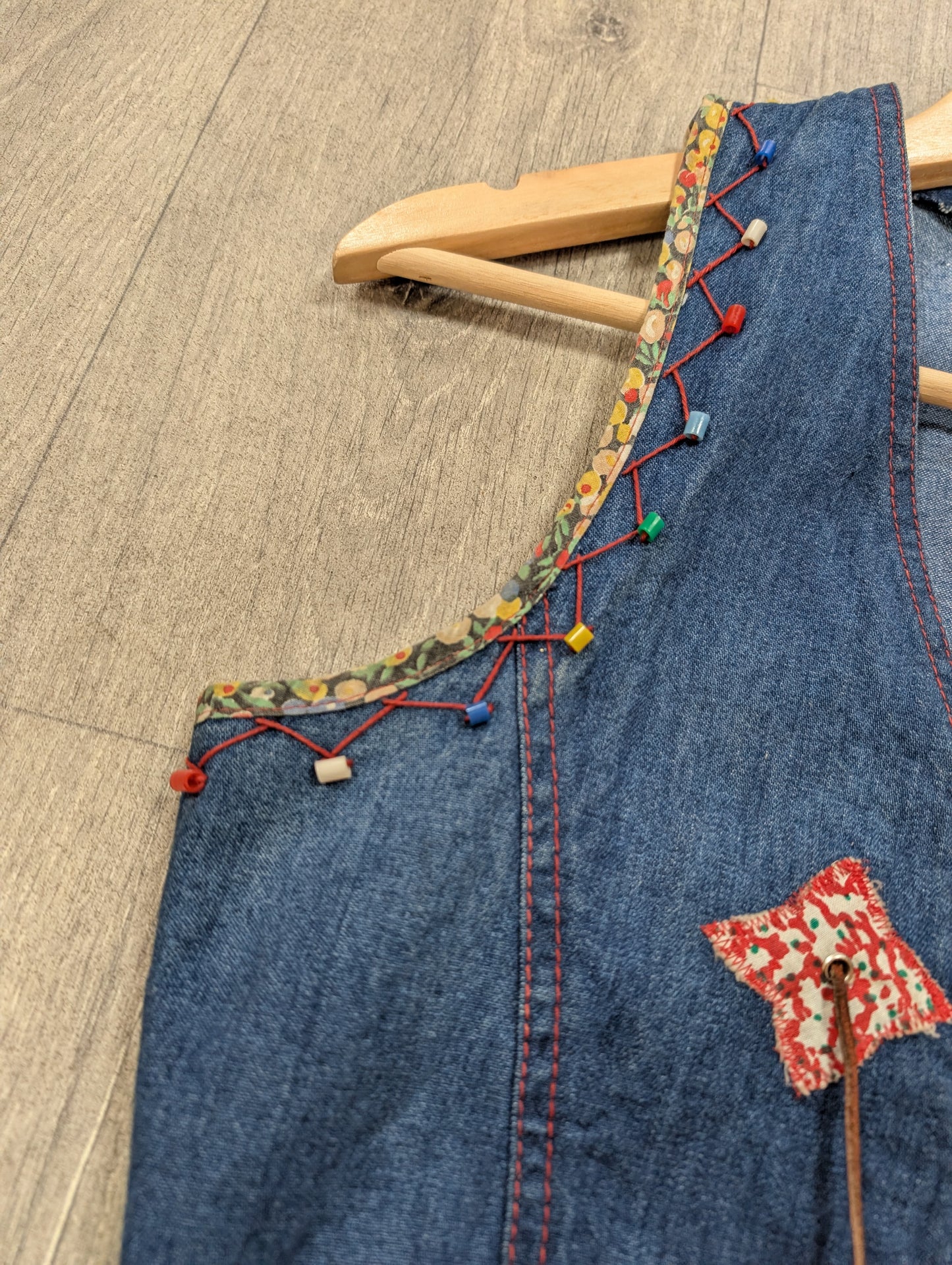 1970s Jump Jeans denim waistcoat - XS