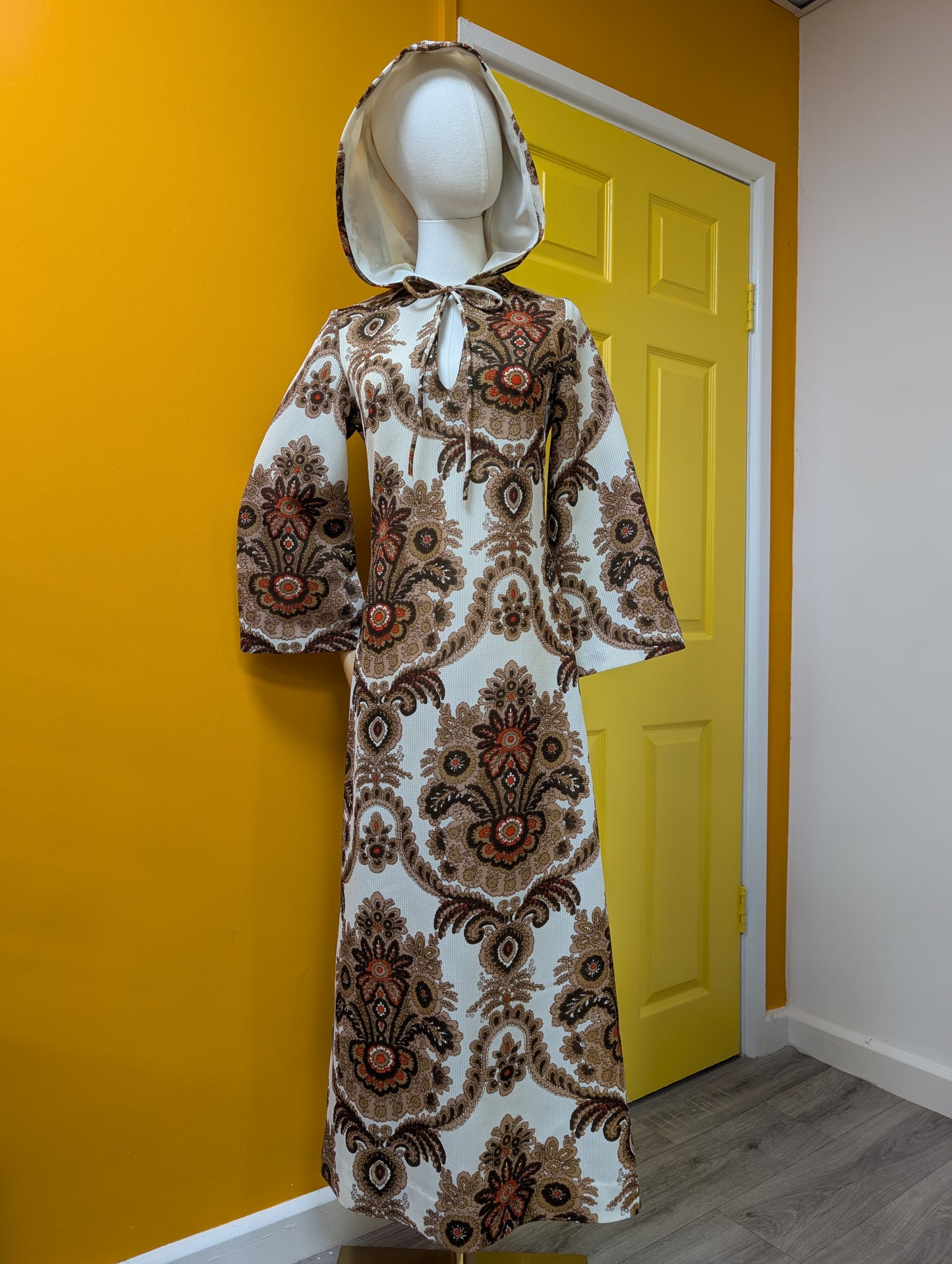 1970s West Park hooded dress - S