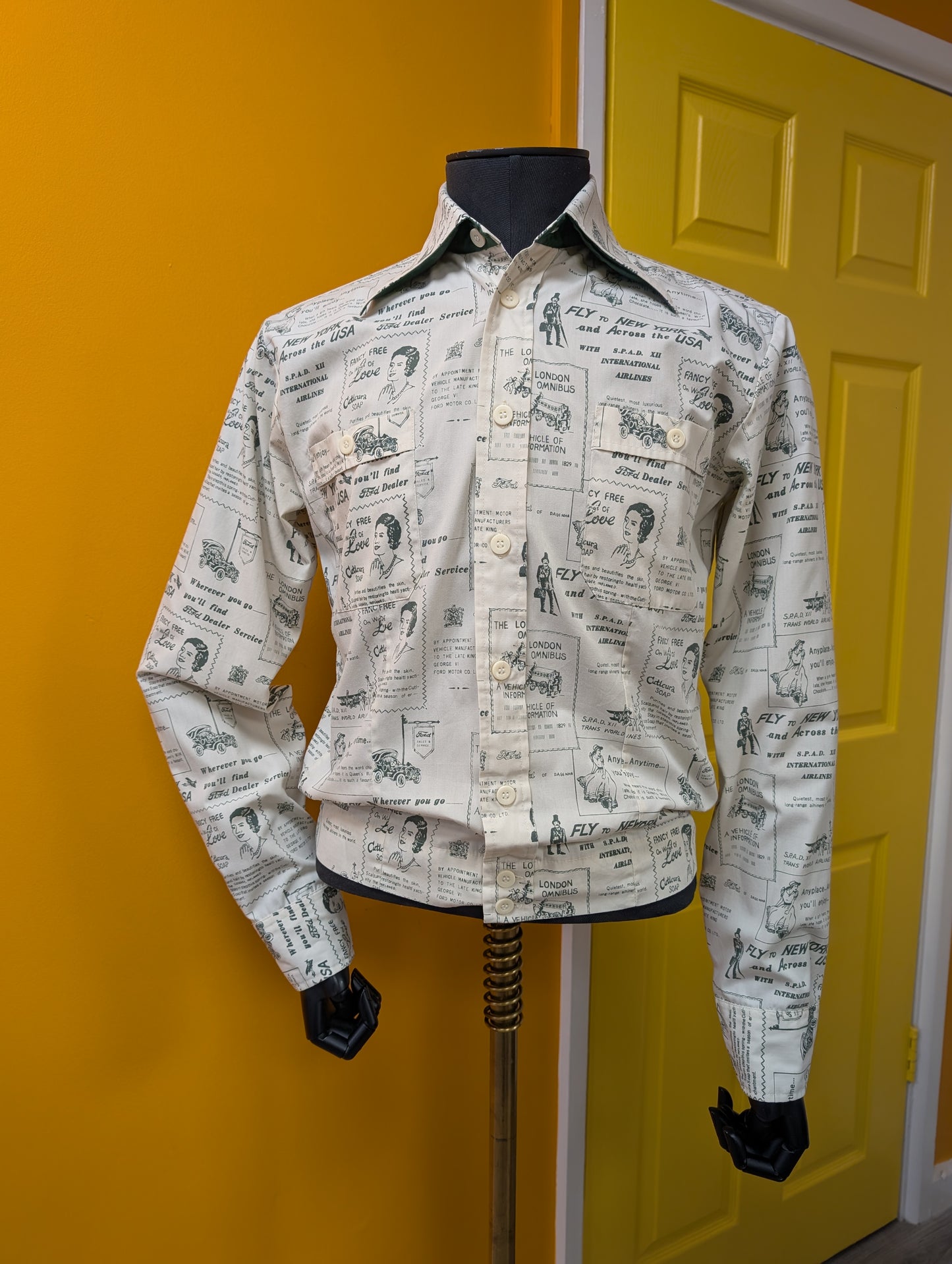 1970s Bond Street novelty newspaper advertising  print jacket