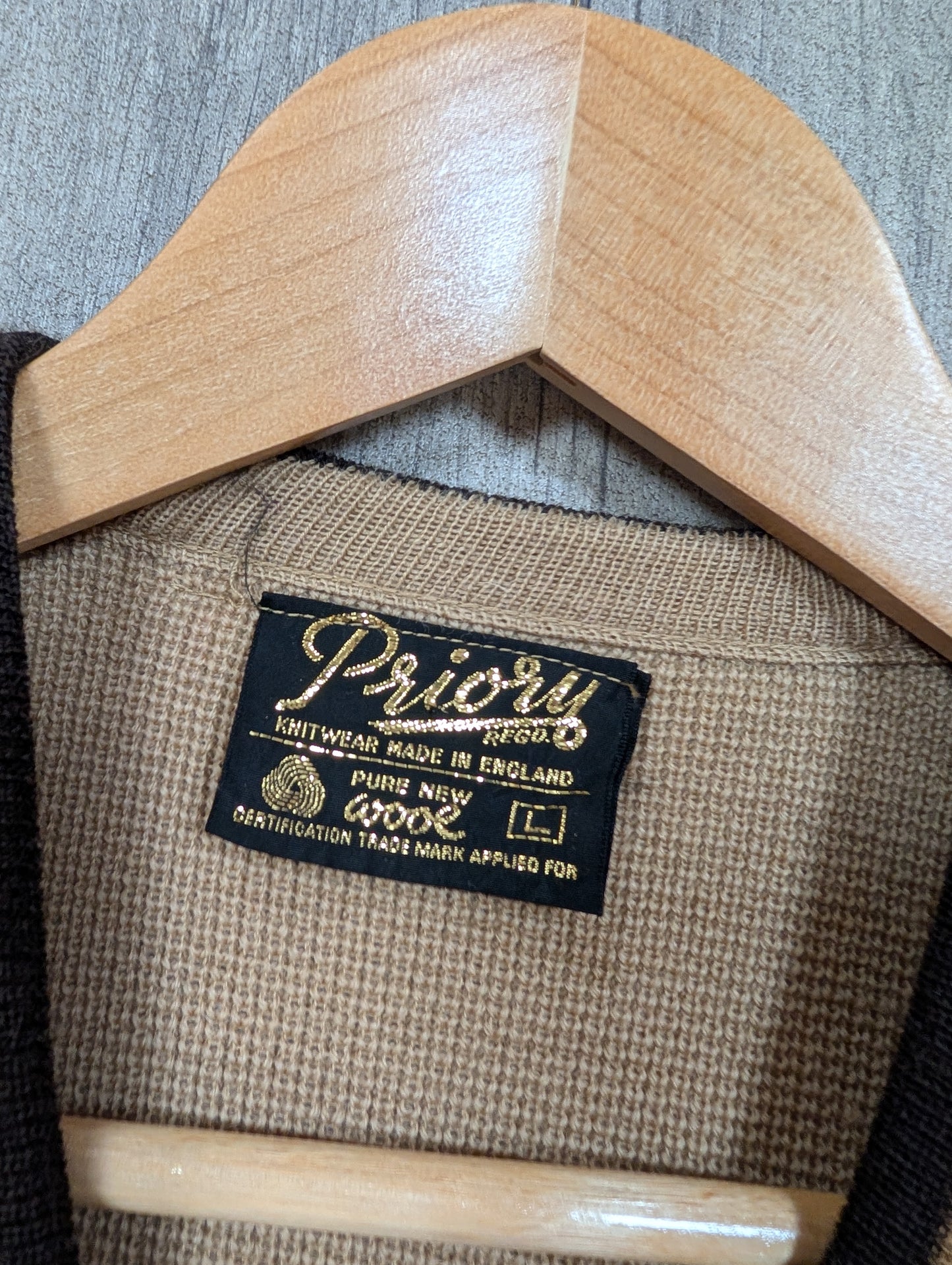 1970s Priory pure wool jumper