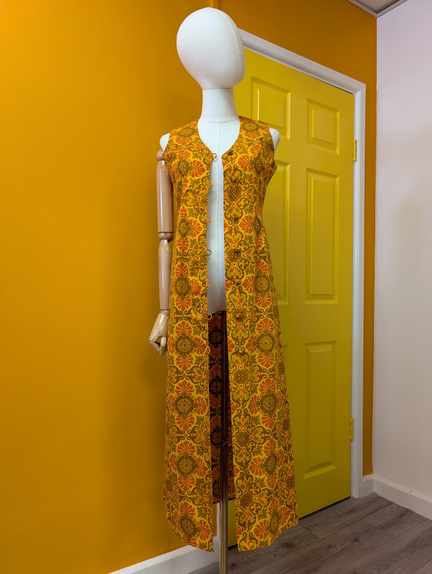 1960s Darling Bangkok psychedelic cotton dress - S/8