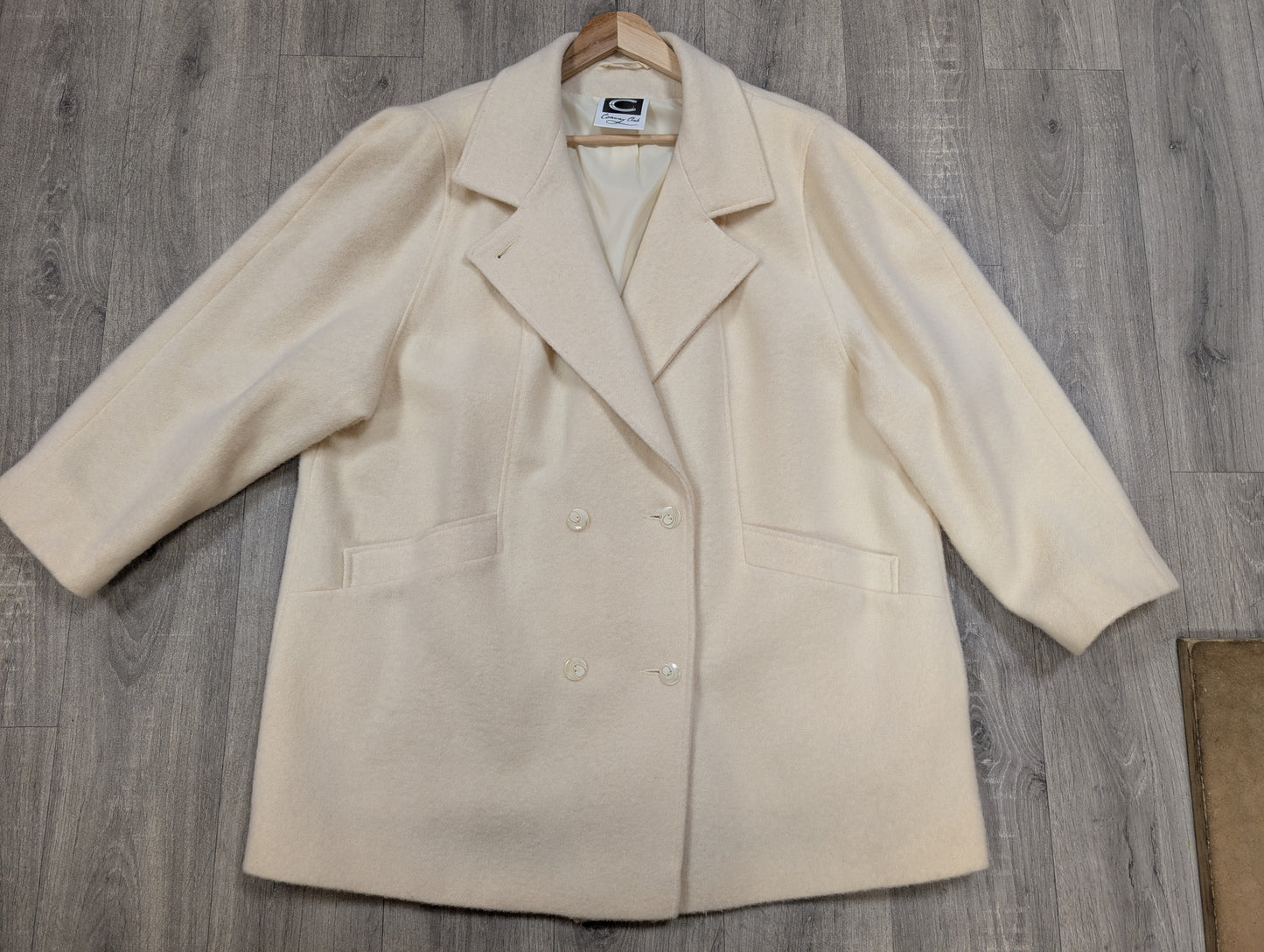 1980s Conway Club pure new wool coat - XL