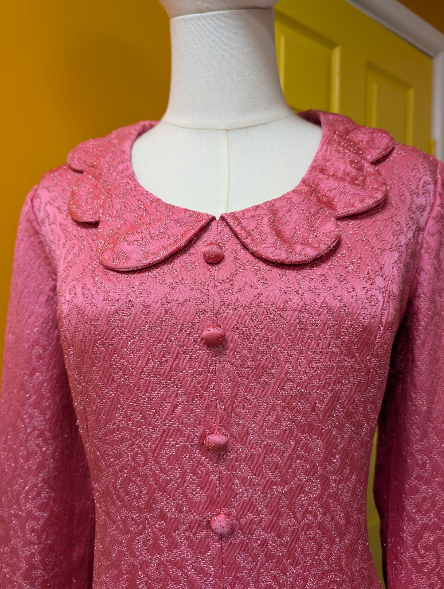 1960s Peter Barron pink dress - M/12/14