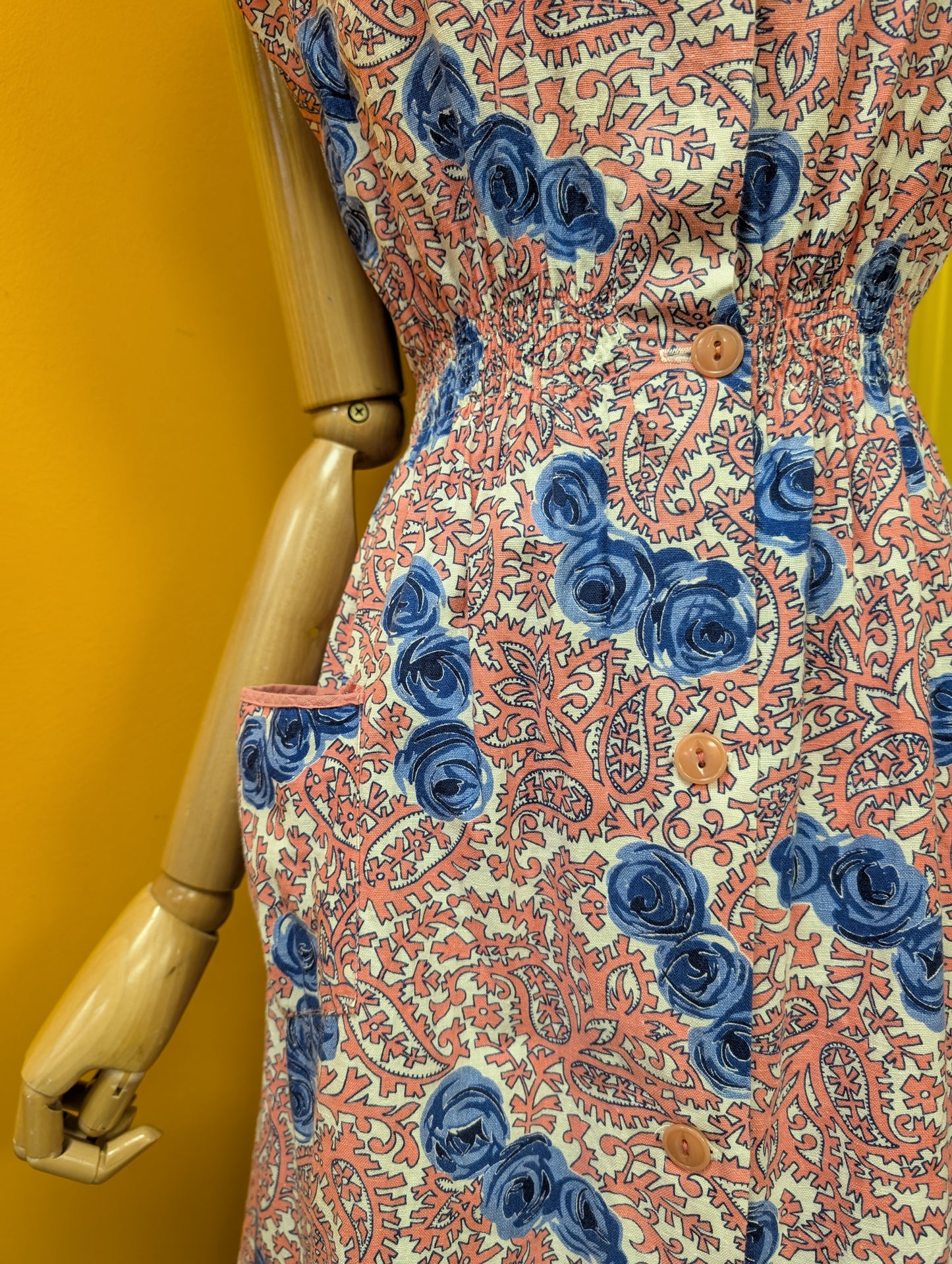 Paisley & rose print dress - XS/S