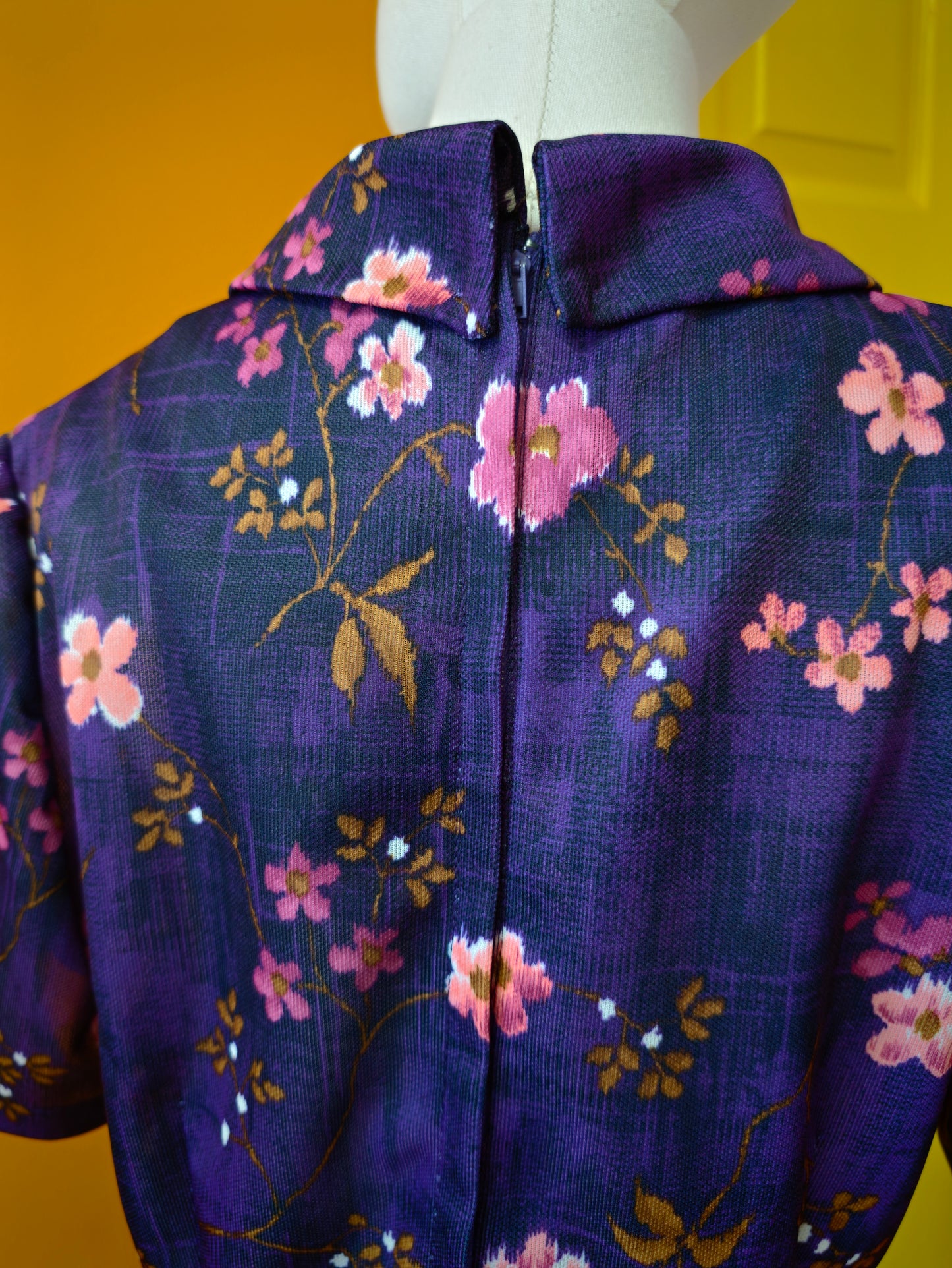 1970s floral dress - L/16