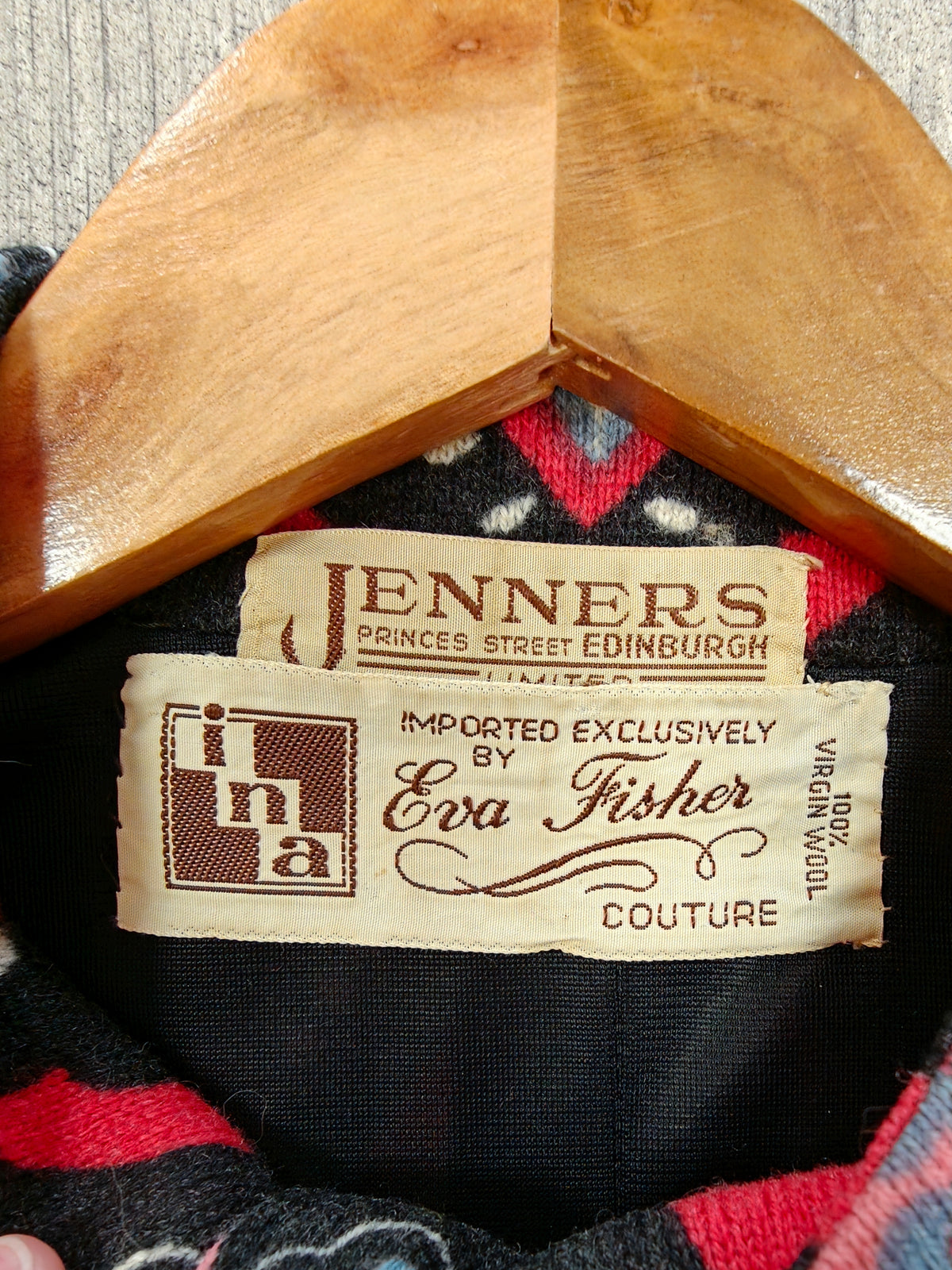 Gorgeous 1960s Eva Fisher couture wool skirt suit - S/8/10