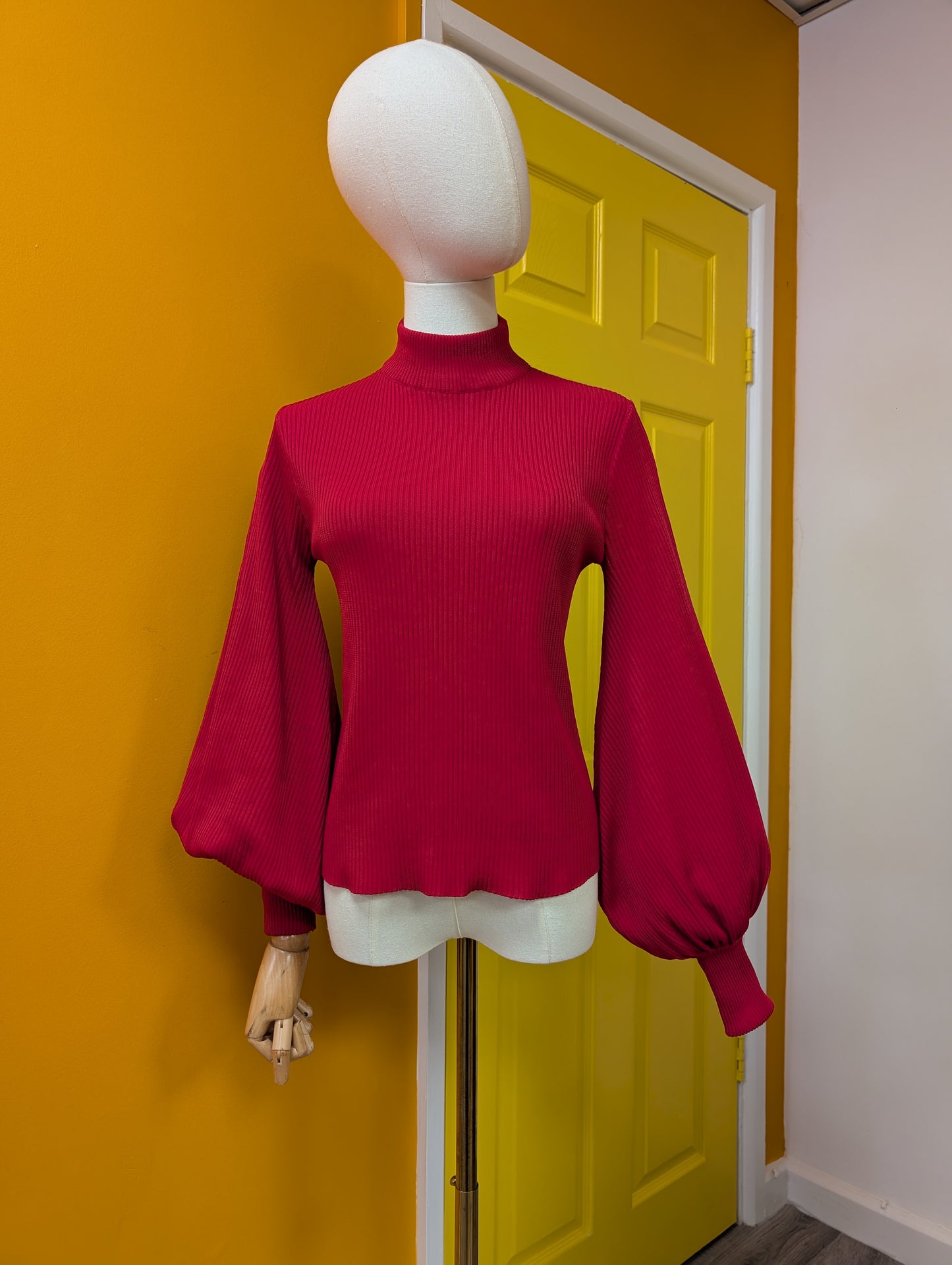 1970s Jersey Masters pink top - S/M