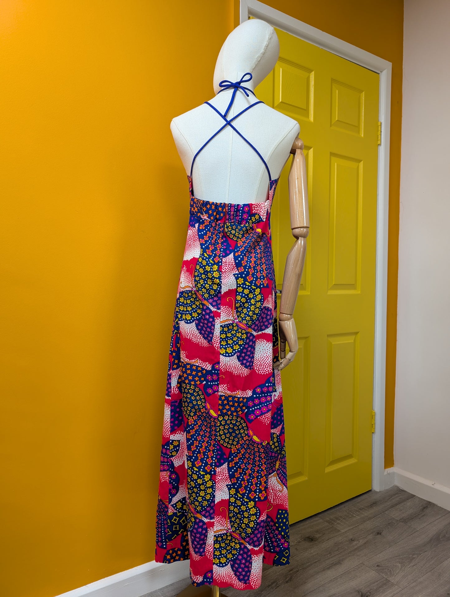 1970s Patti Jr Hawaii butterfly print dress - S/10