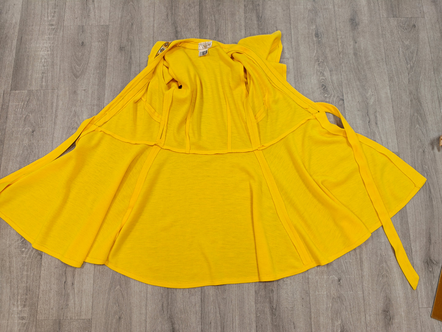 1970s Radley yellow wrap mini dress - XS/S