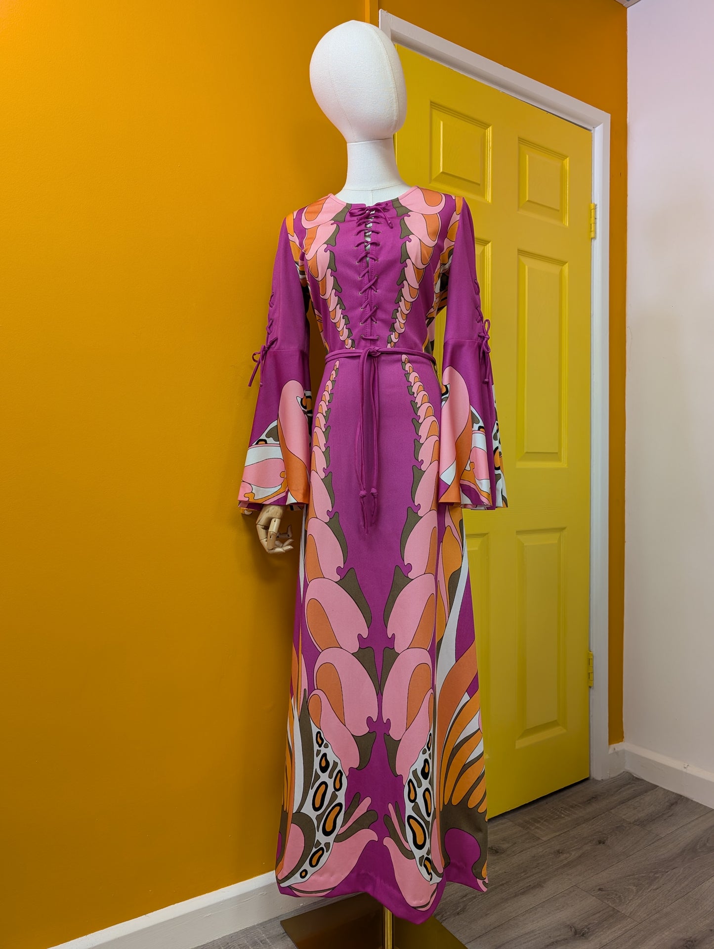 1970s Gigi psychedelic maxi dress - M/12/14