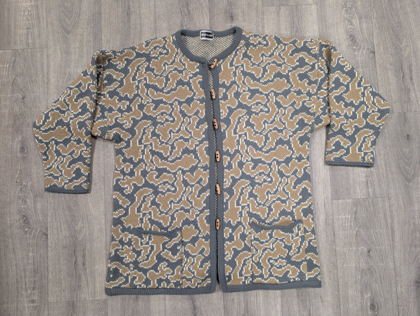 1980s Bill Gibb wool blend cardigan - S/M