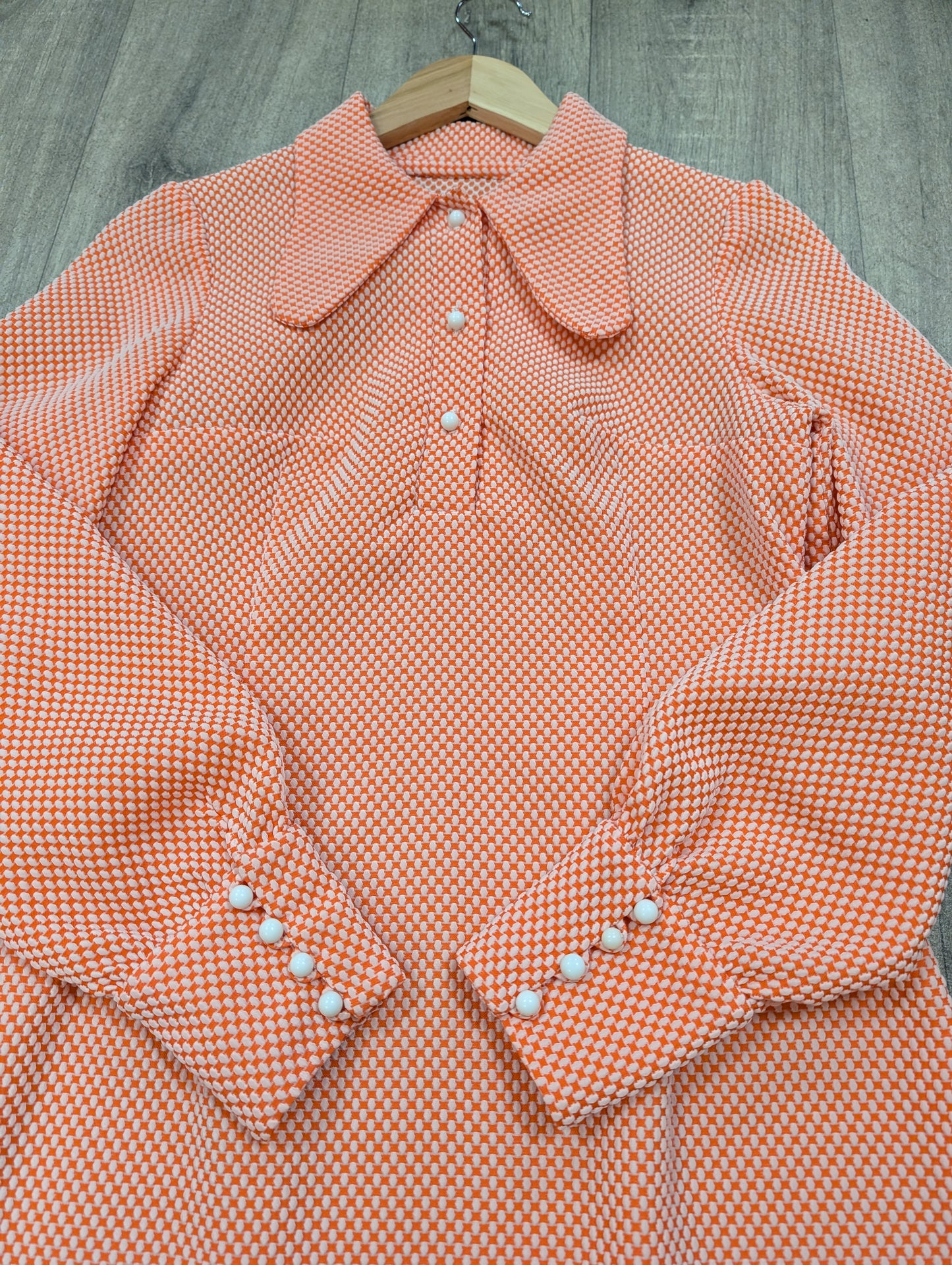 1960s beagle collar mini dress - S/8/10
