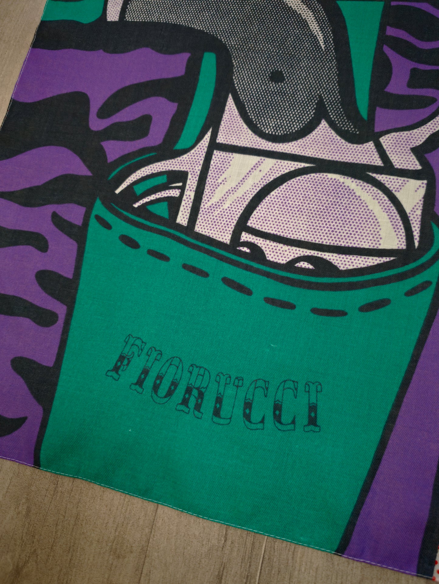 1970s Fiorucci pop art Roy Lichtenstein scarf
