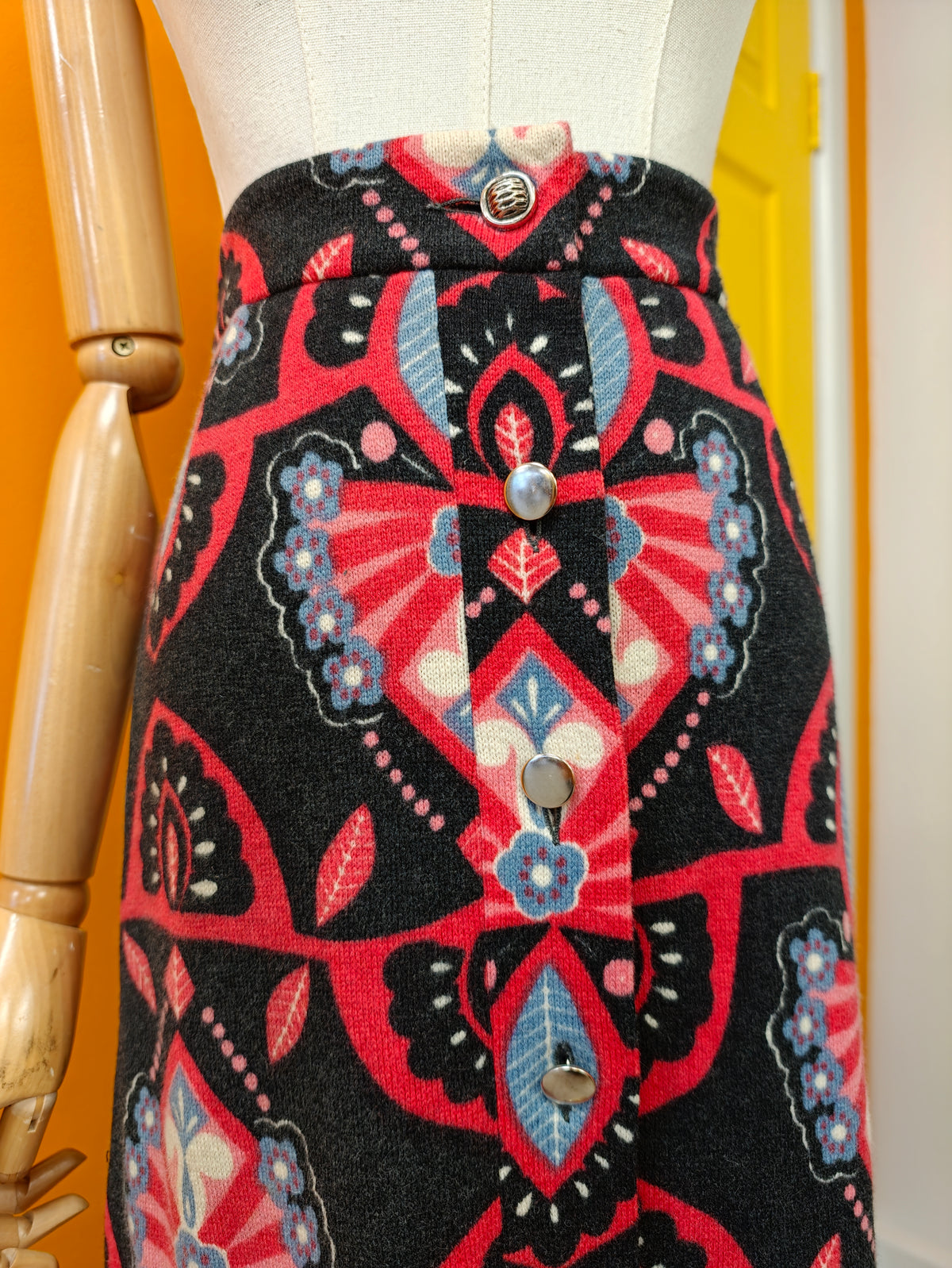 Gorgeous 1960s Eva Fisher couture wool skirt suit - S/8/10