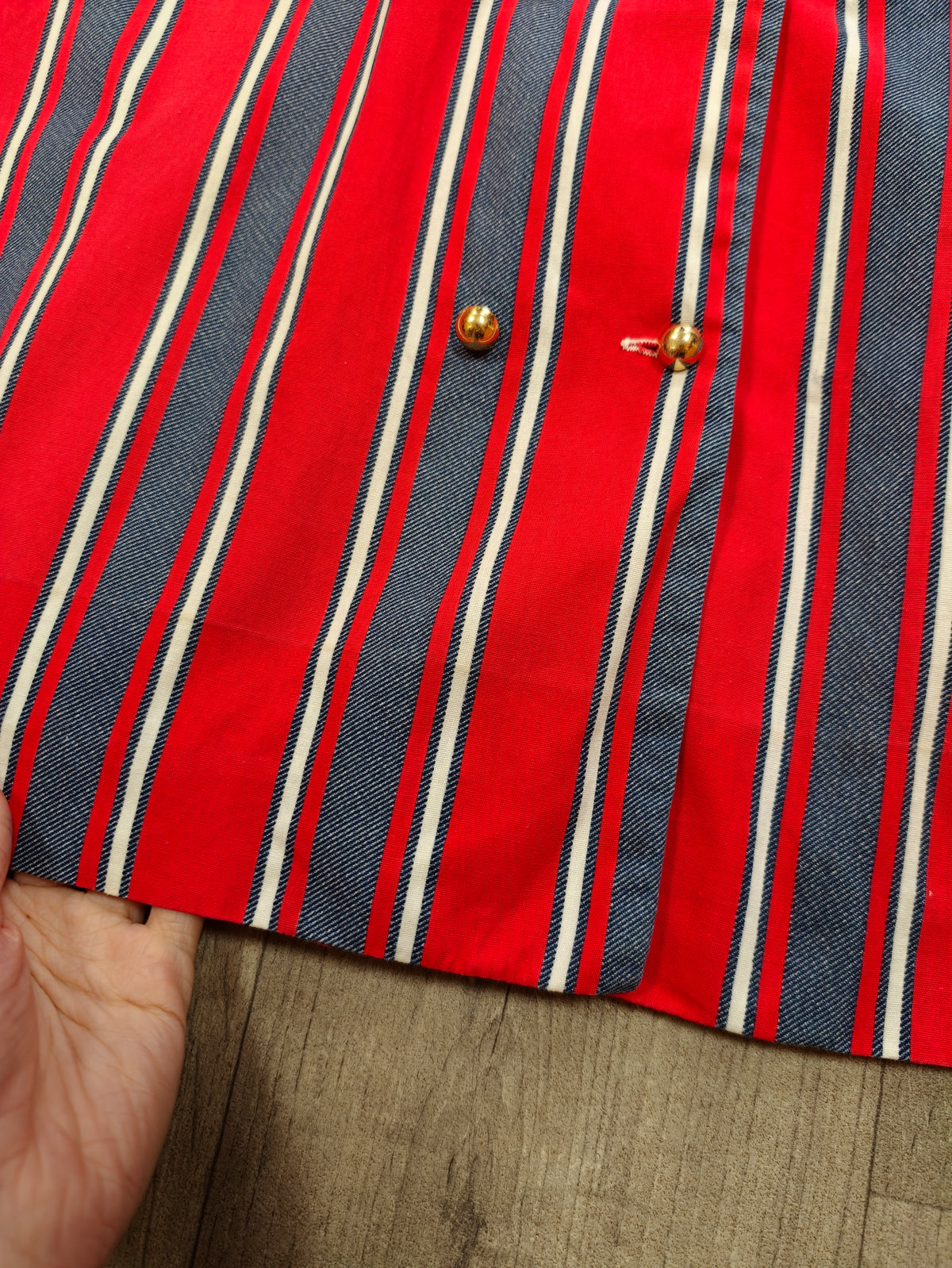 1960s Shapiro Melbourne striped cotton dress - L/16/18