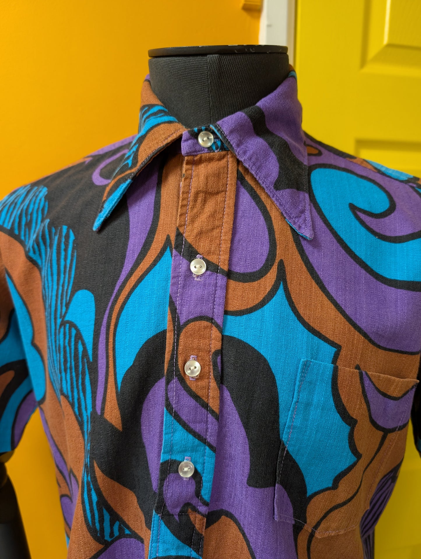 60s/70s Tropicana psychedelic Hawaiian shirt