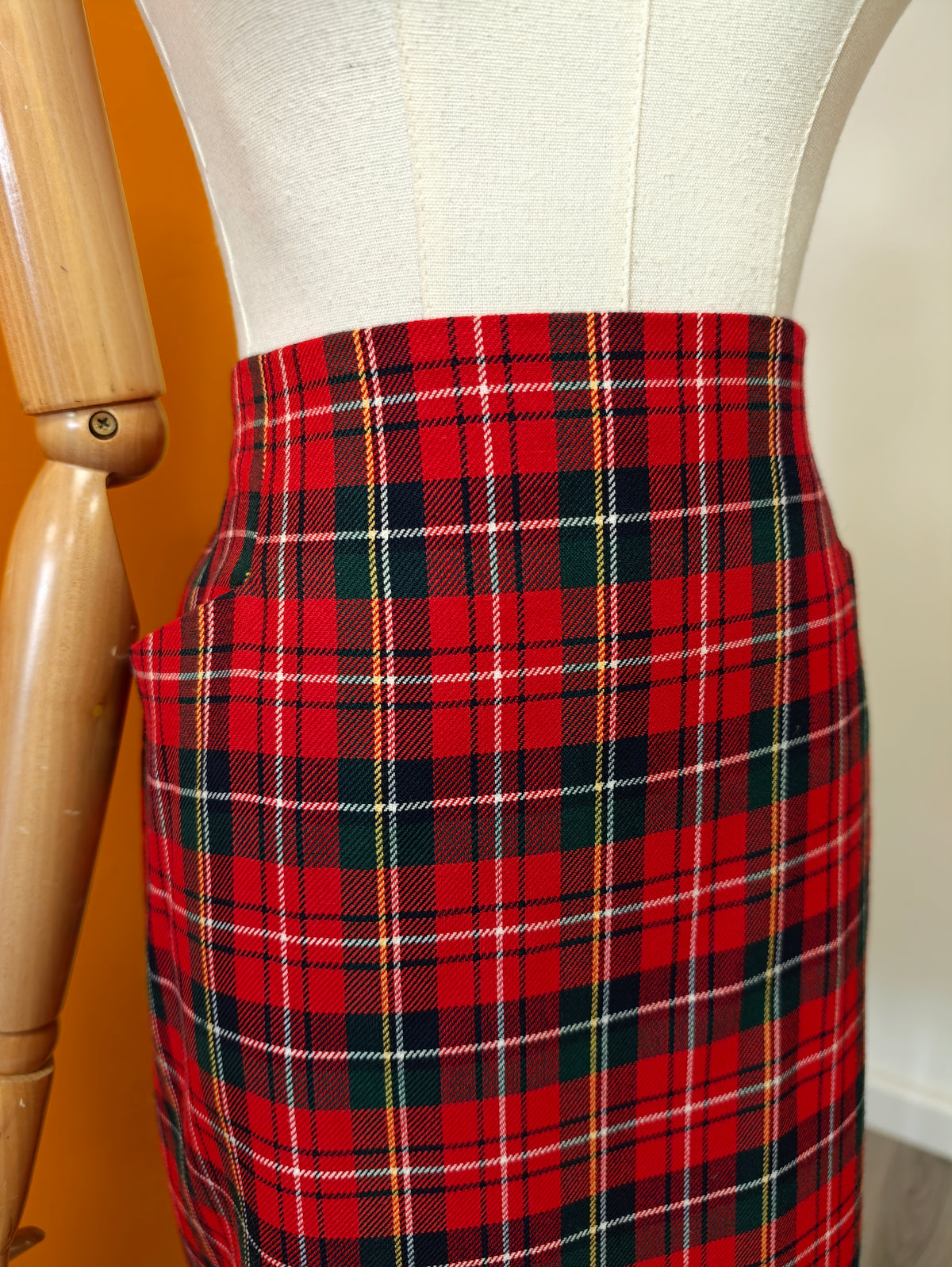 1980s St Michael tartan skirt - 31" waist