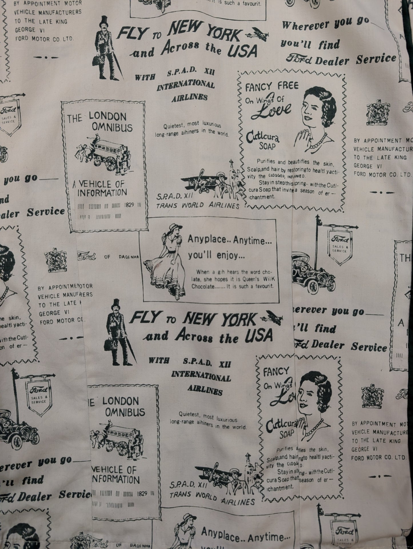 1970s Bond Street novelty newspaper advertising  print jacket