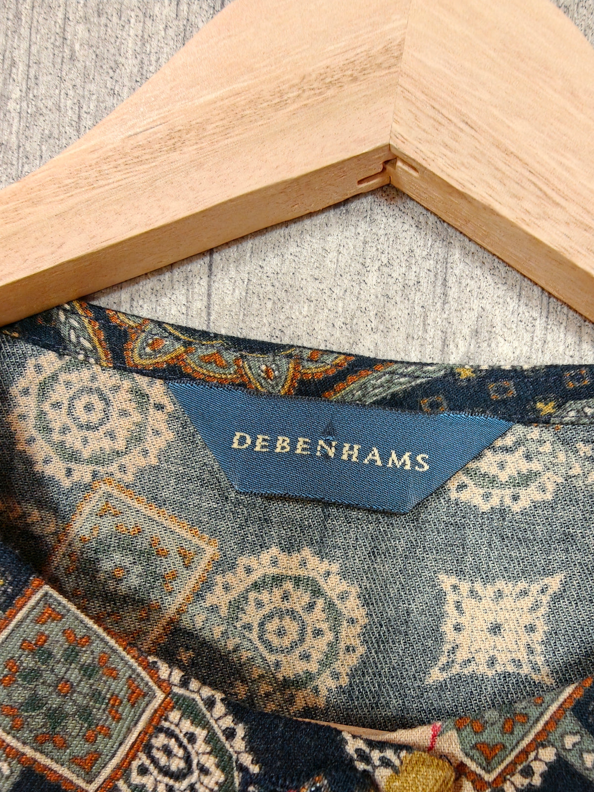 80s/90s Debenhams floral top - M