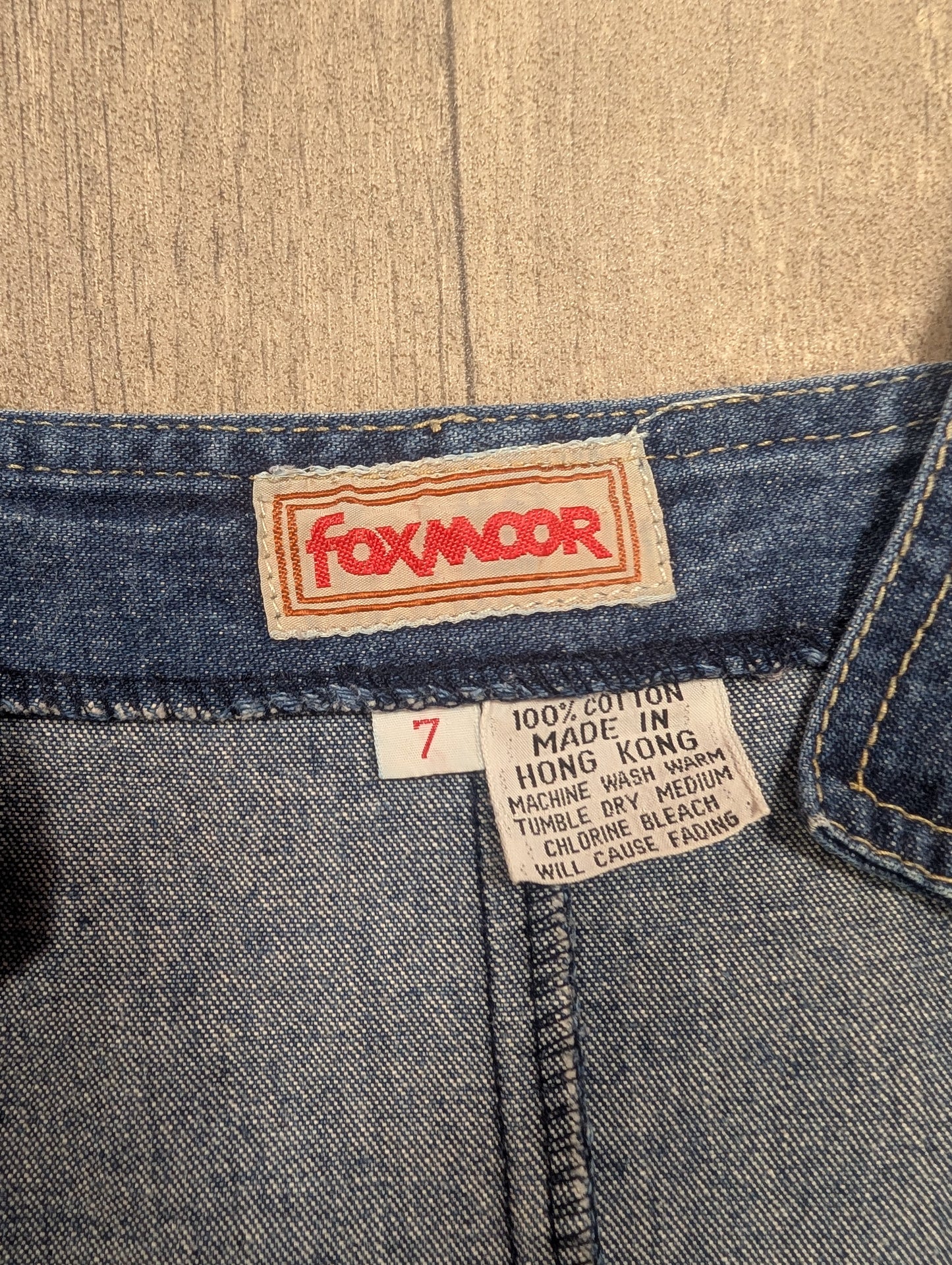 1970s Foxmoor denim zip front jumpsuit - XS/6