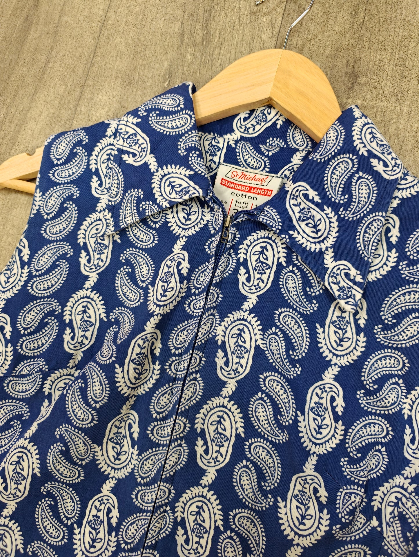 1960s St Michael paisley cotton dress - M/12/14
