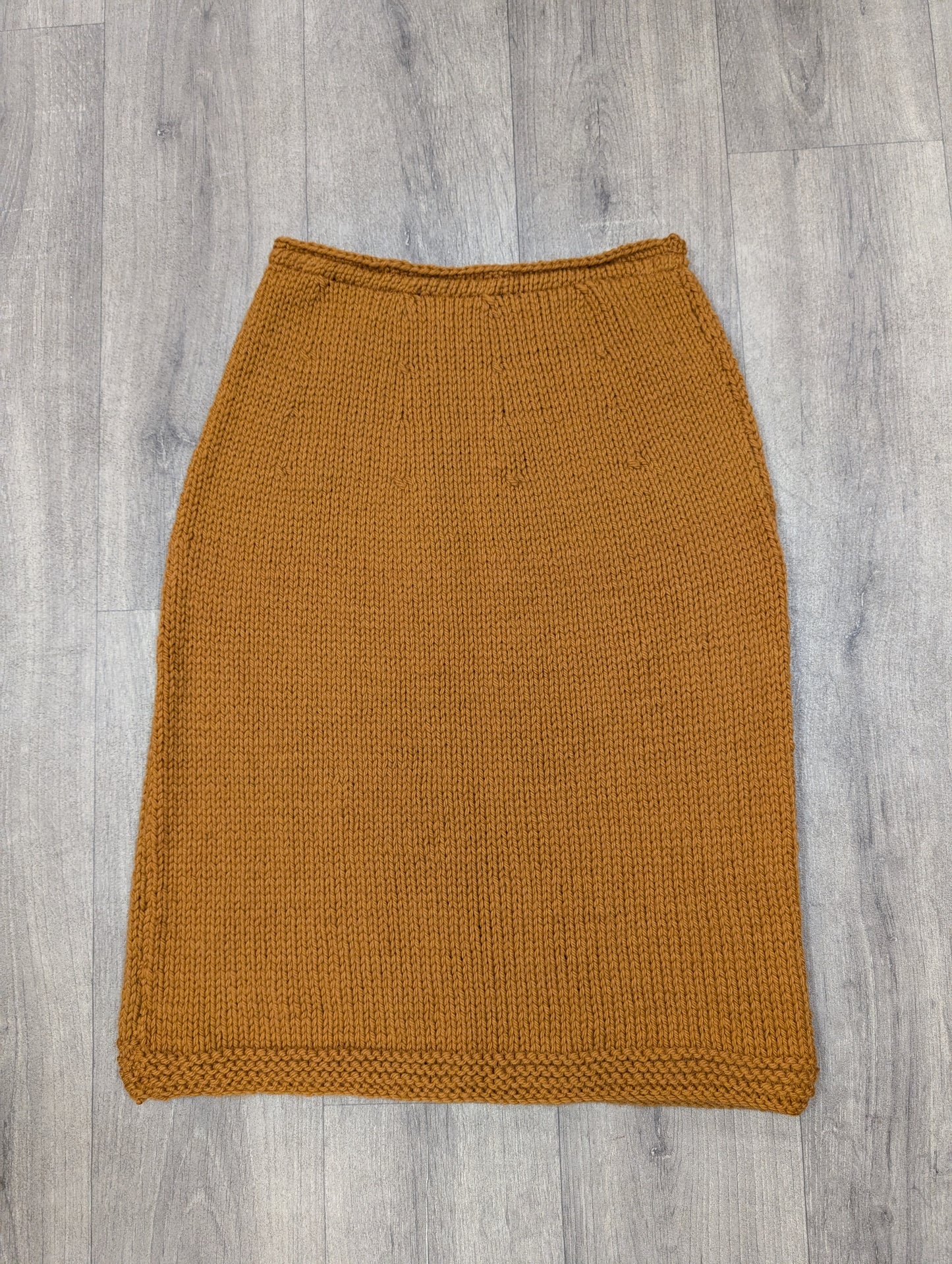 1960s hand knitted wool skirt - XS/S