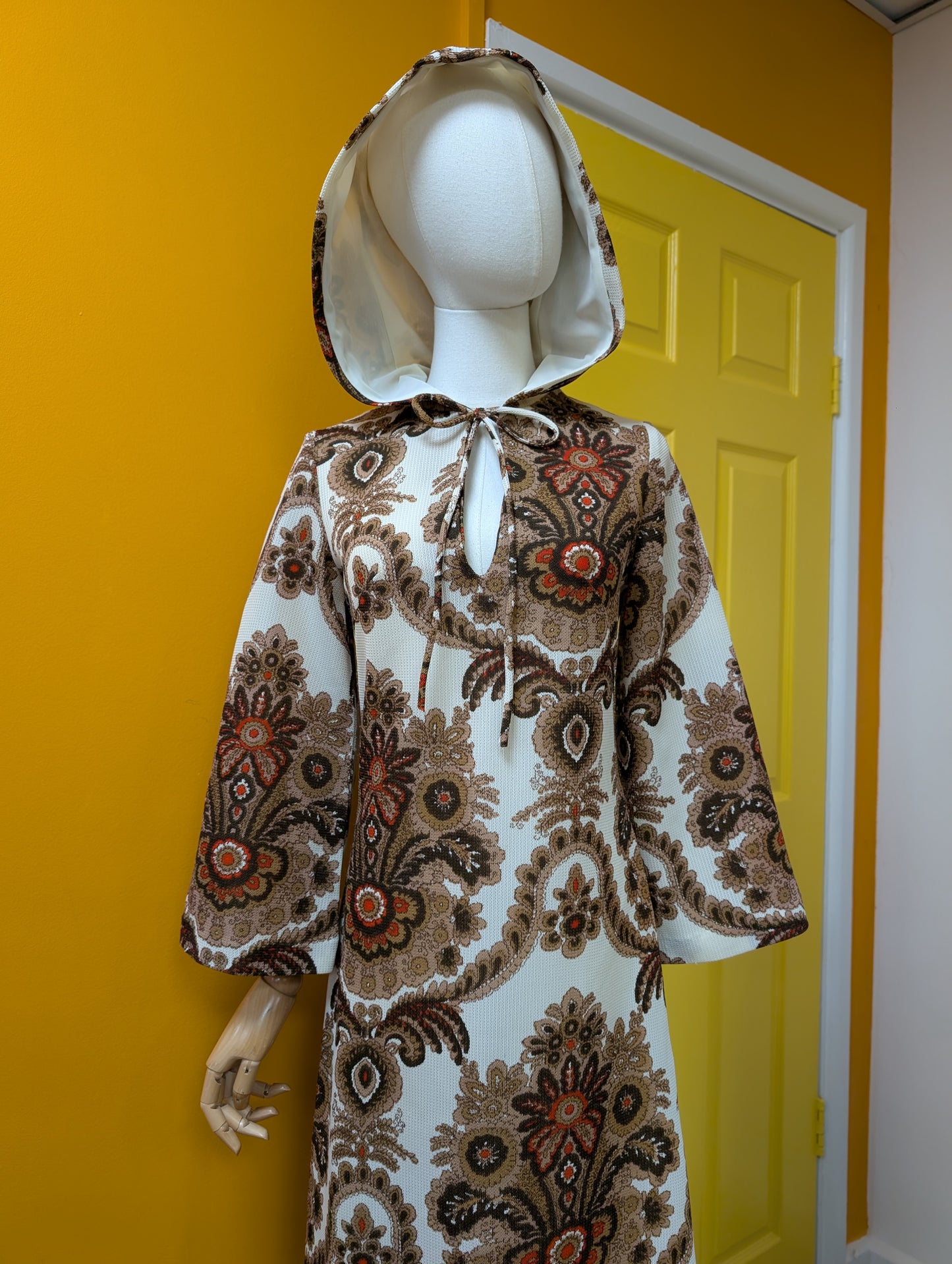 1970s West Park hooded dress - S